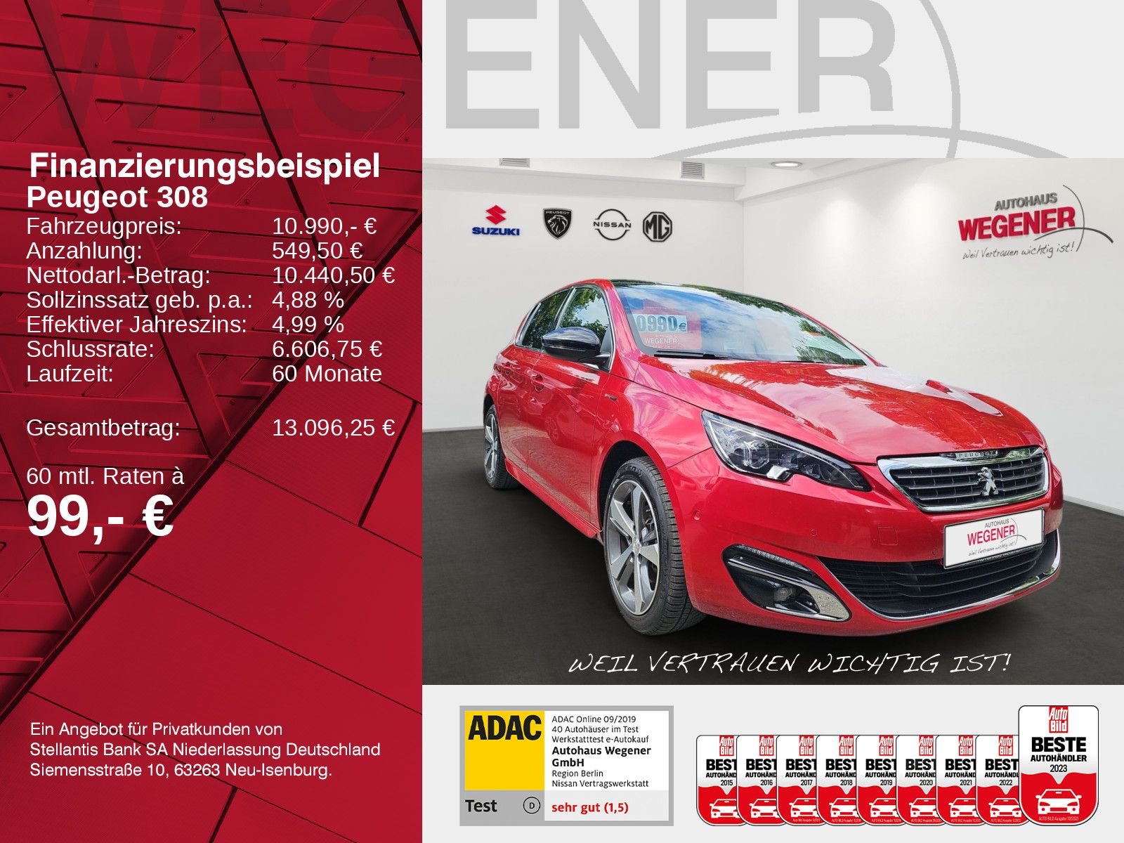 PEUGEOT 308 1.3 GT Line Pano*Massage*Navi*Totwinkel*PDC