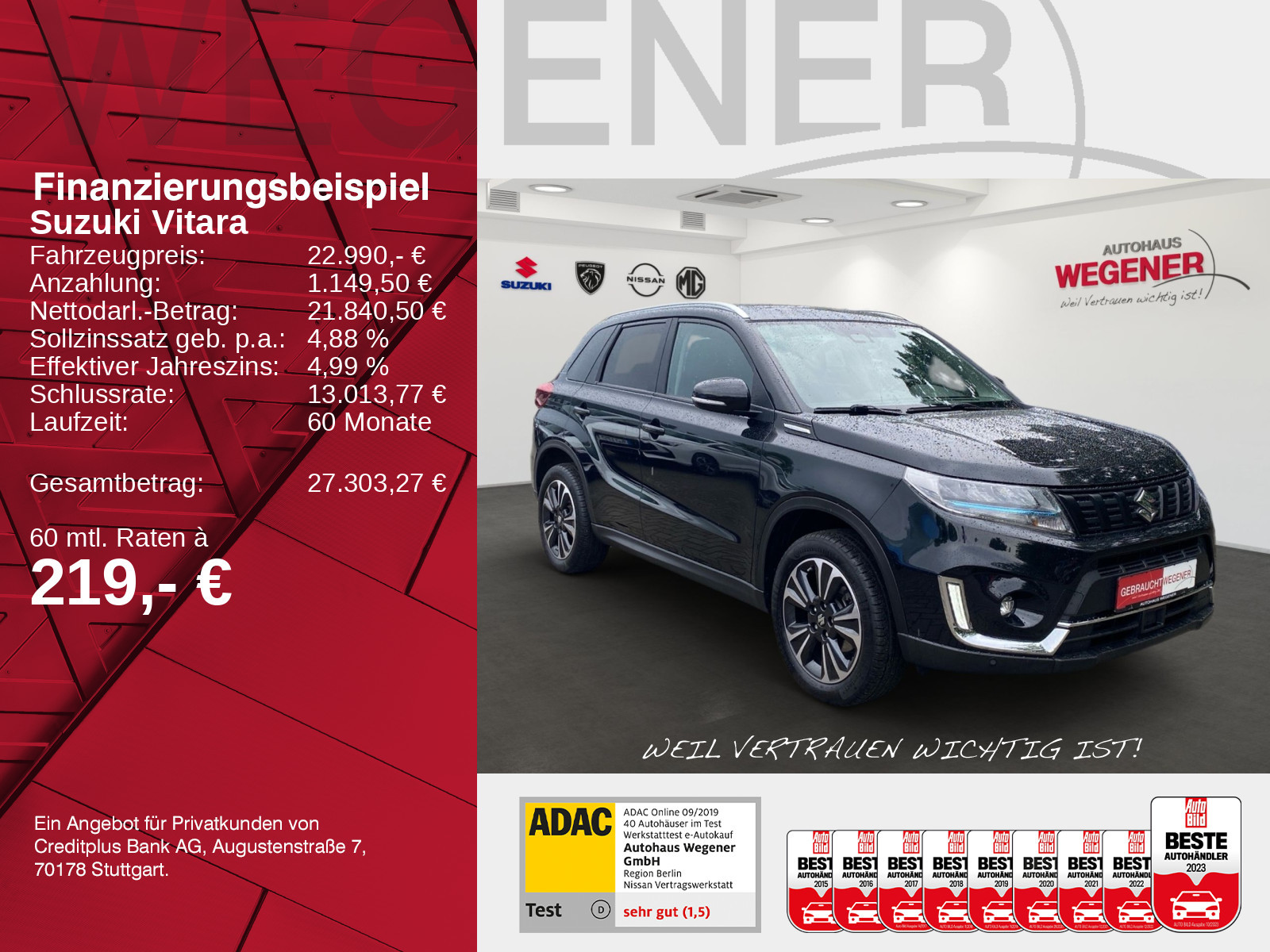 Suzuki VITARA 1,5 COMFORT+ ALLGRIP AGS