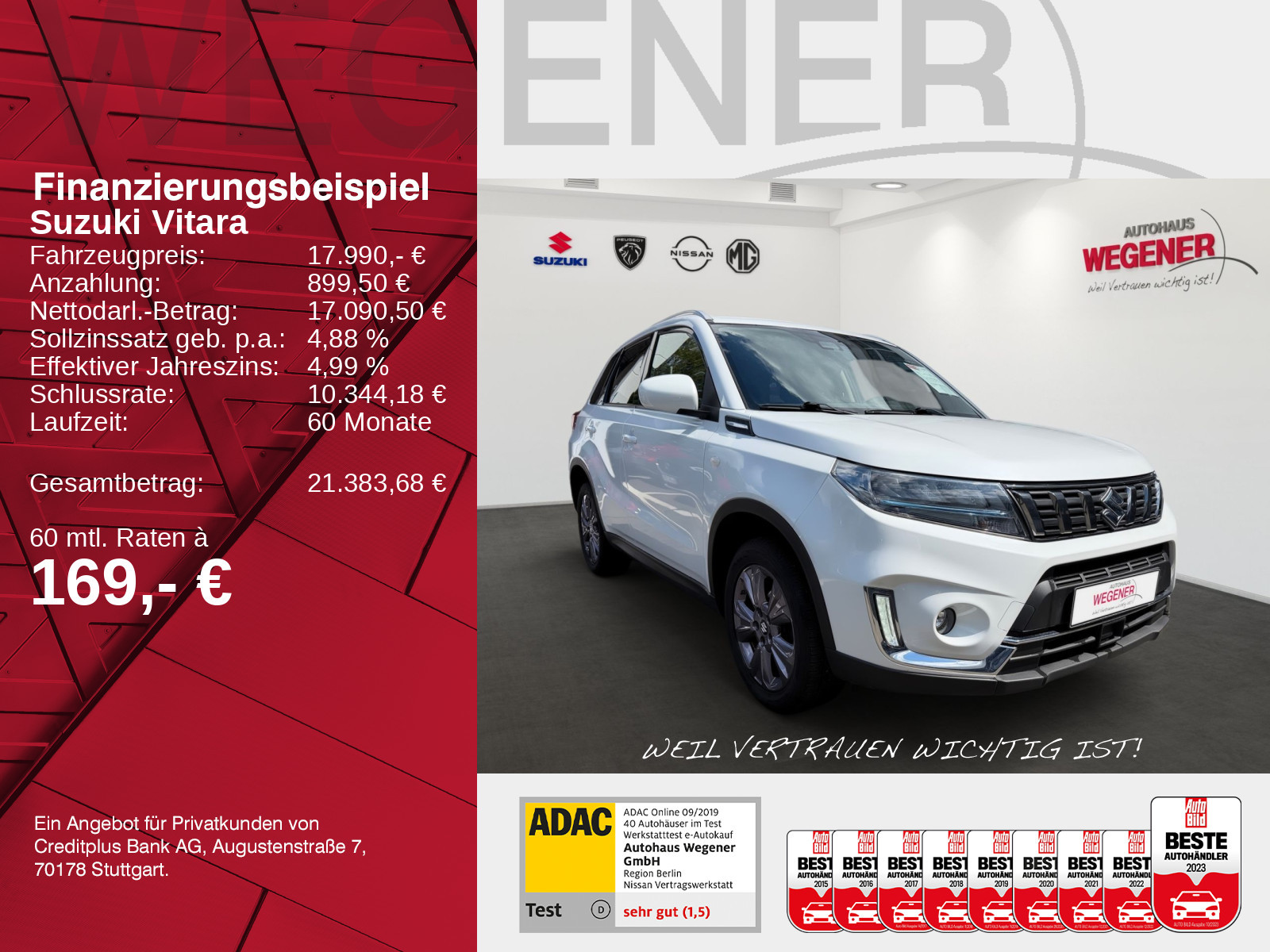 Suzuki Vitara 1.4 Comfort A/T Hybrid ACC*CAM*Kessy