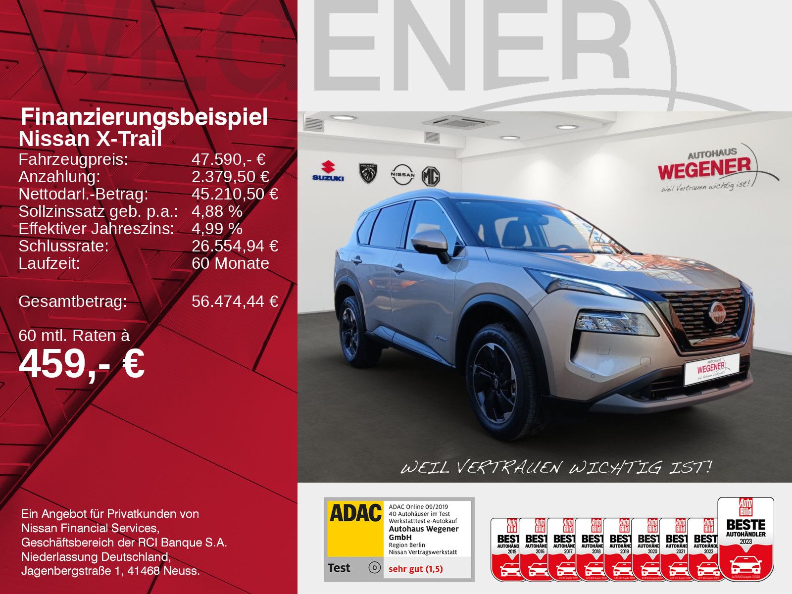 NISSAN X-Trail 1.5 VC-T e-POWER N-Connecta 204 PS