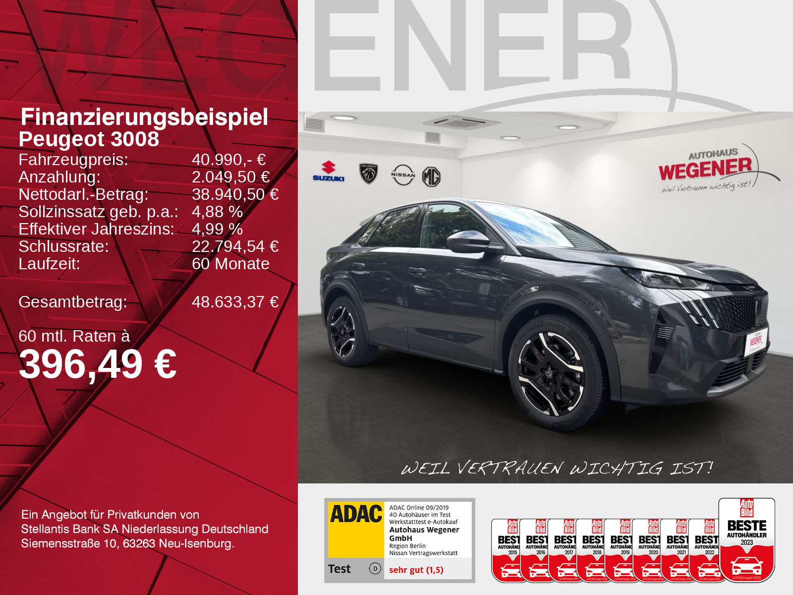 Peugeot 3008 Allure Plug-In Hybrid 195 e-DSC7 *Kamera*SHZ*