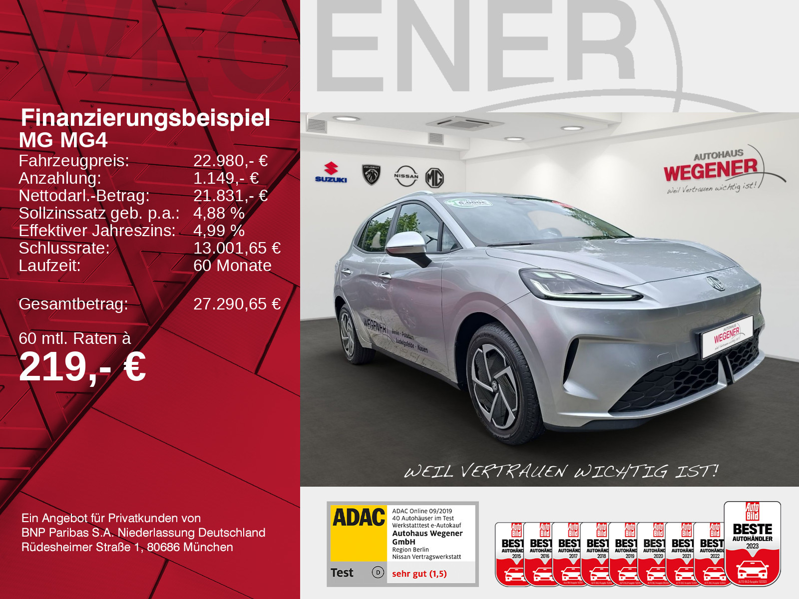 MG MG4 Urban 54kWh Comfort