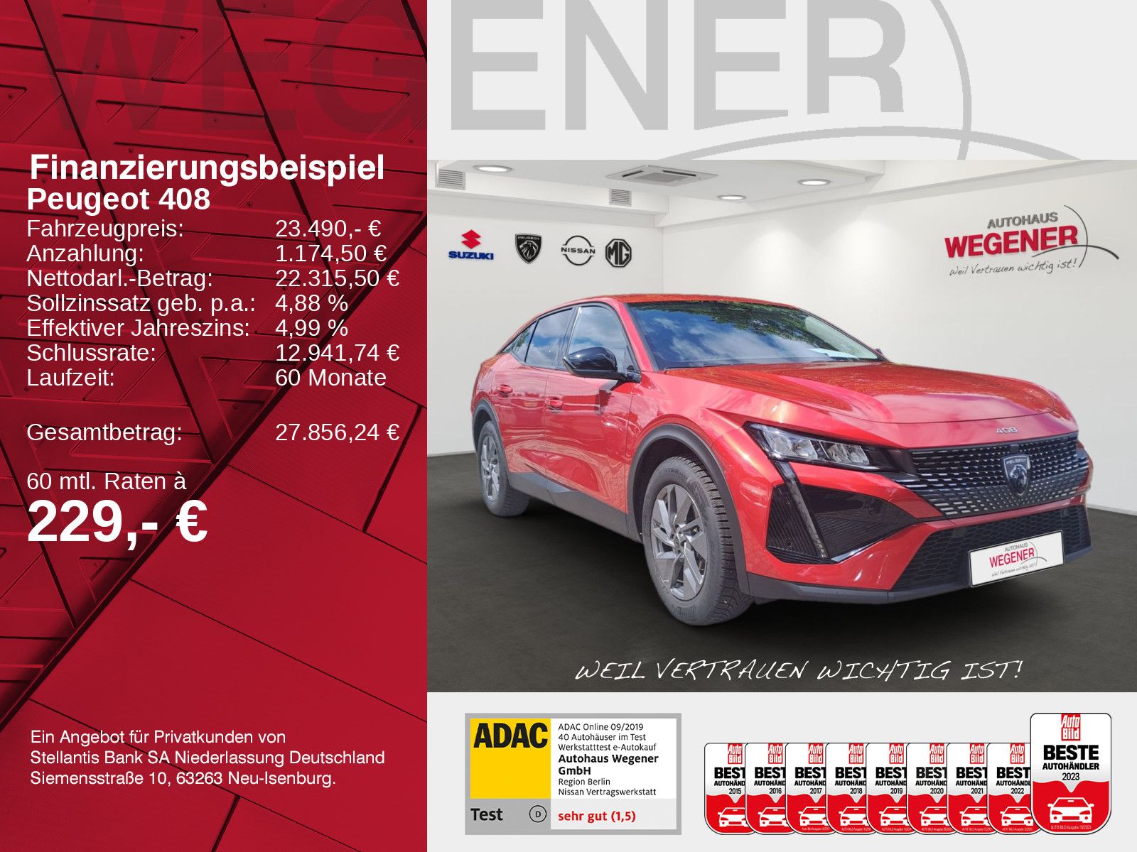 PEUGEOT 408 Allure Pack PureTech 130 EAT8 CAM*Navi*Totw.