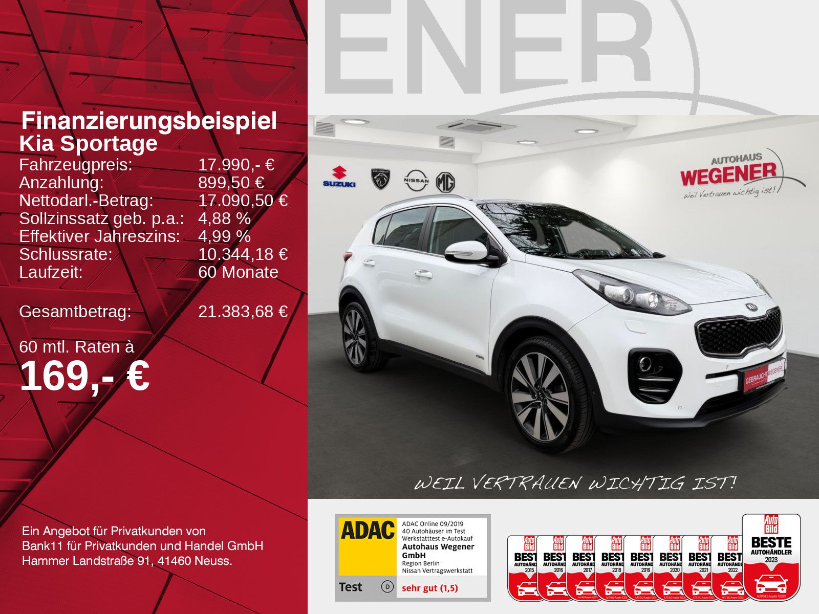 KIA Sportage 2.0 CRDi AWD Automatik CAM*Pano*Leder