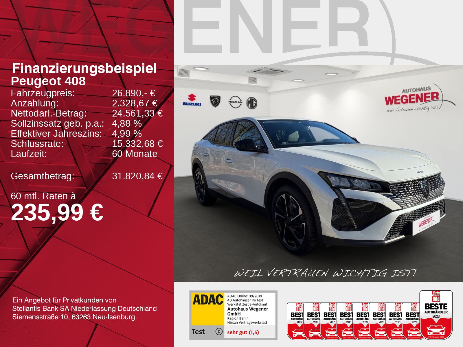 PEUGEOT 408 Allure Pack 130 EAT8 *SHZ*Kamera*