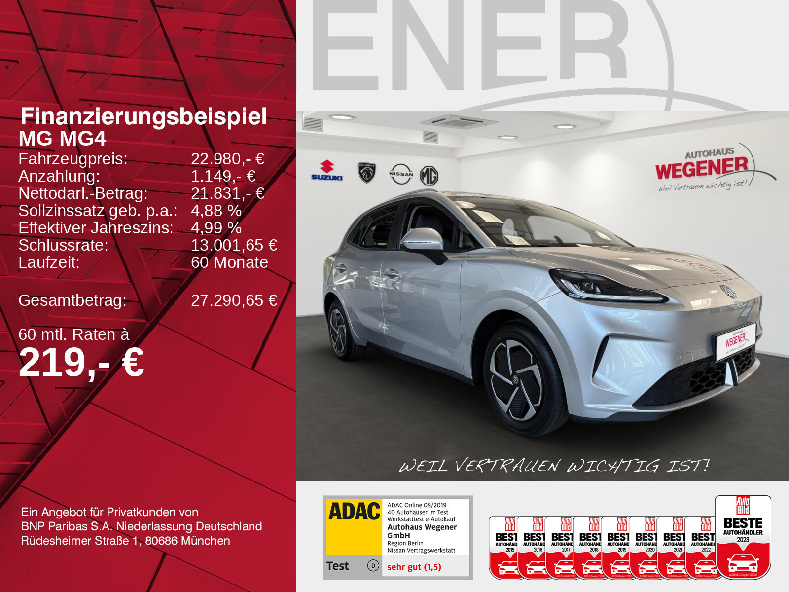 MG MG4 Urban 54kWh Comfort