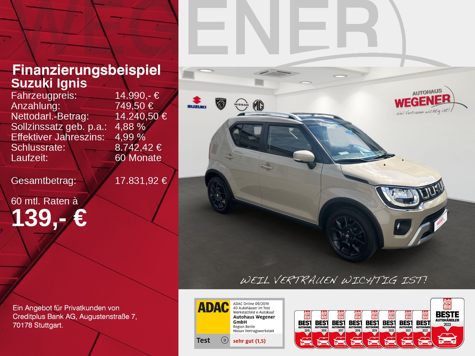 SUZUKI Ignis Comfort+ Hybrid 1.2 MT NAVI*CAM*SHZ
