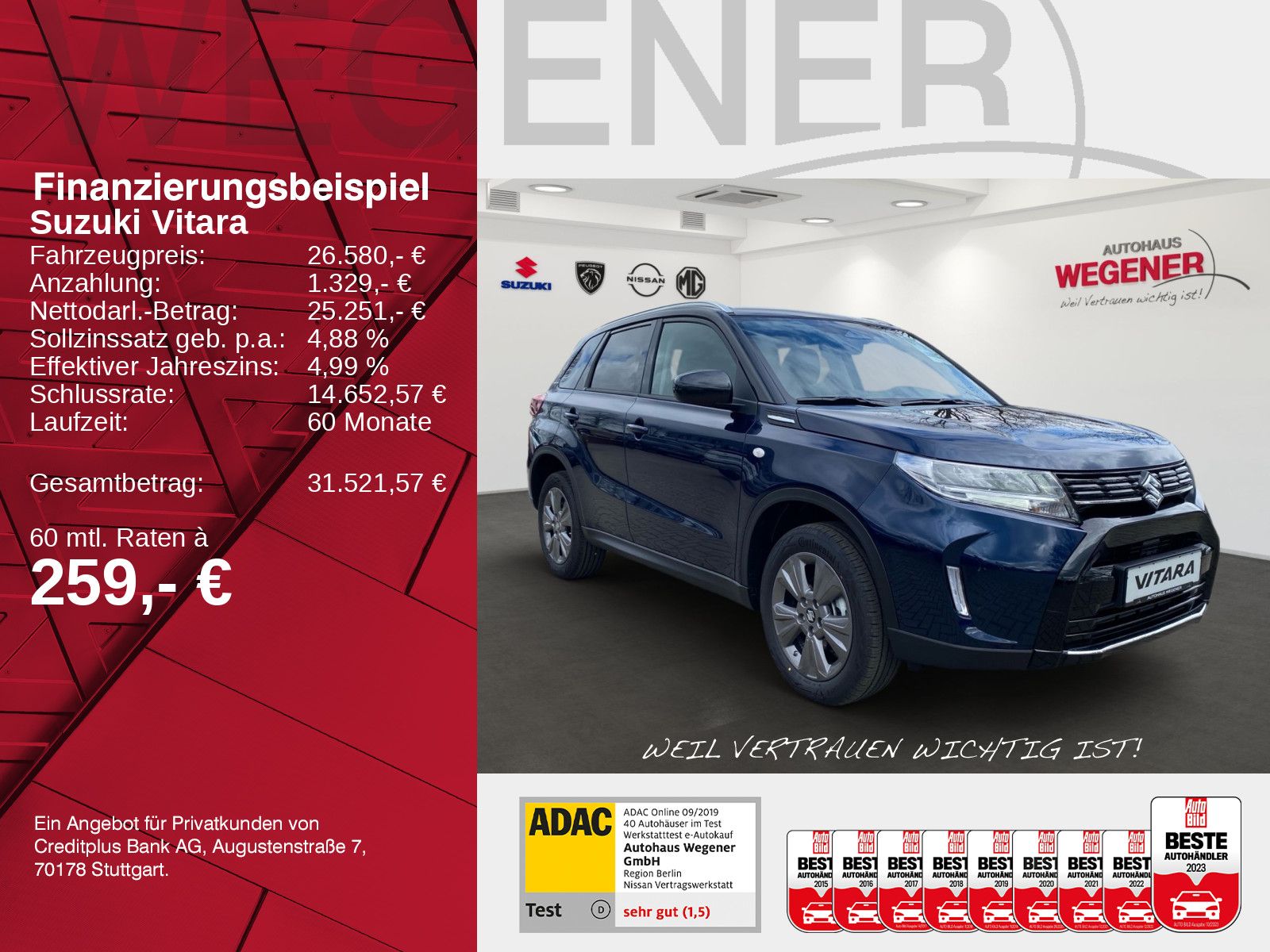SUZUKI VITARA 1,4 COMFORT 6AT