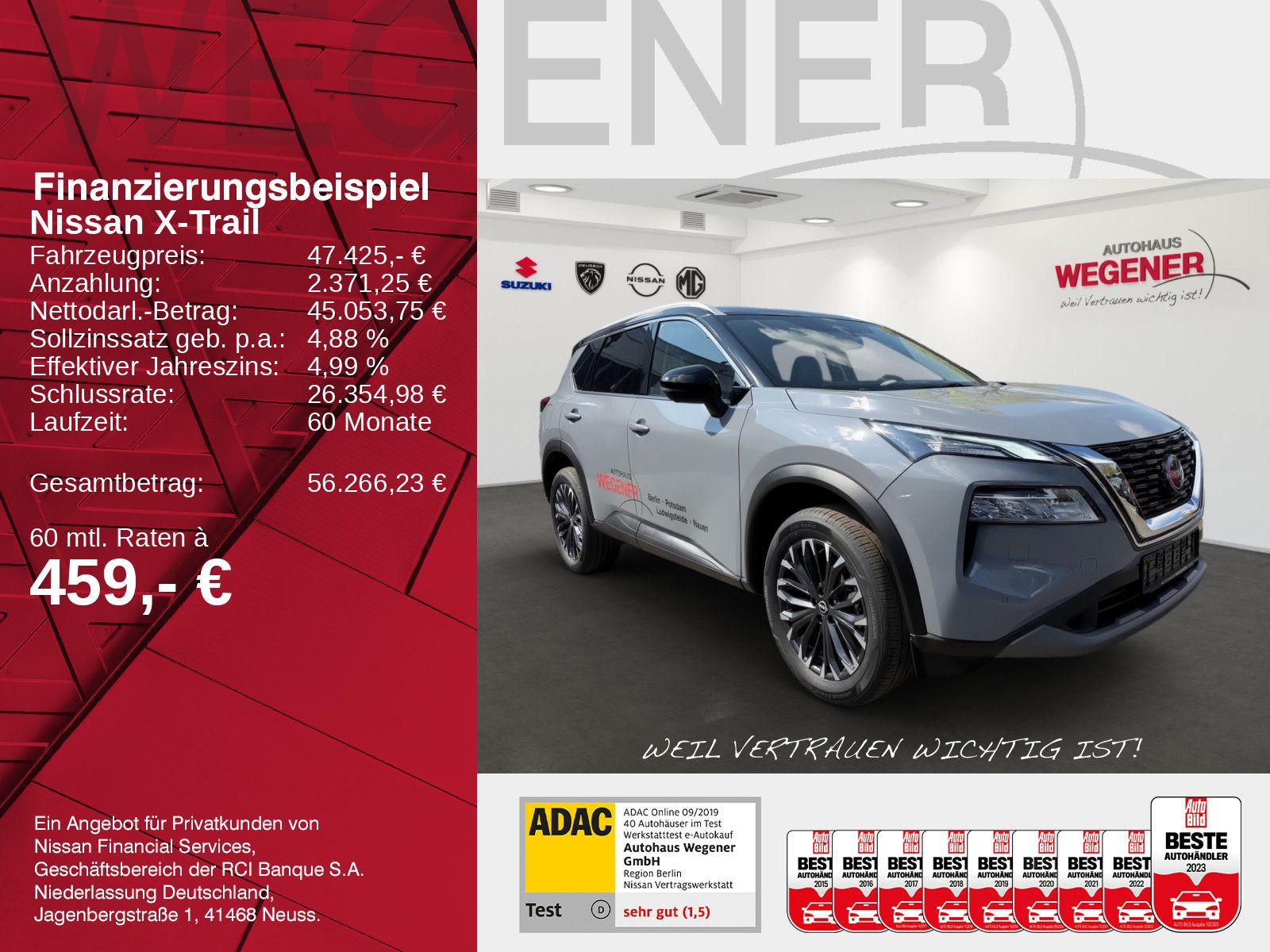 NISSAN X-TRAIL 1.5 N-Connecta VC-T MHEV 163 PS