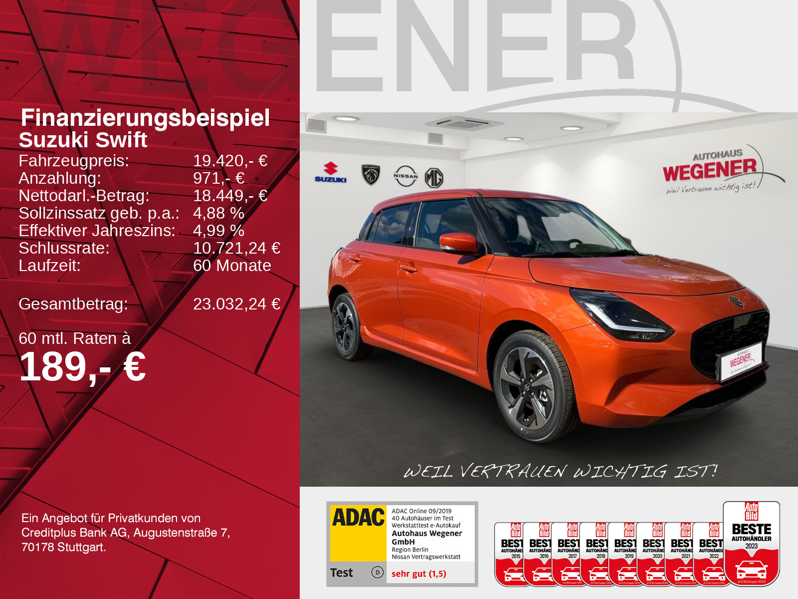 Suzuki SWIFT COMFORT+ HYBRID ACC*Navi*Kamera*PDC