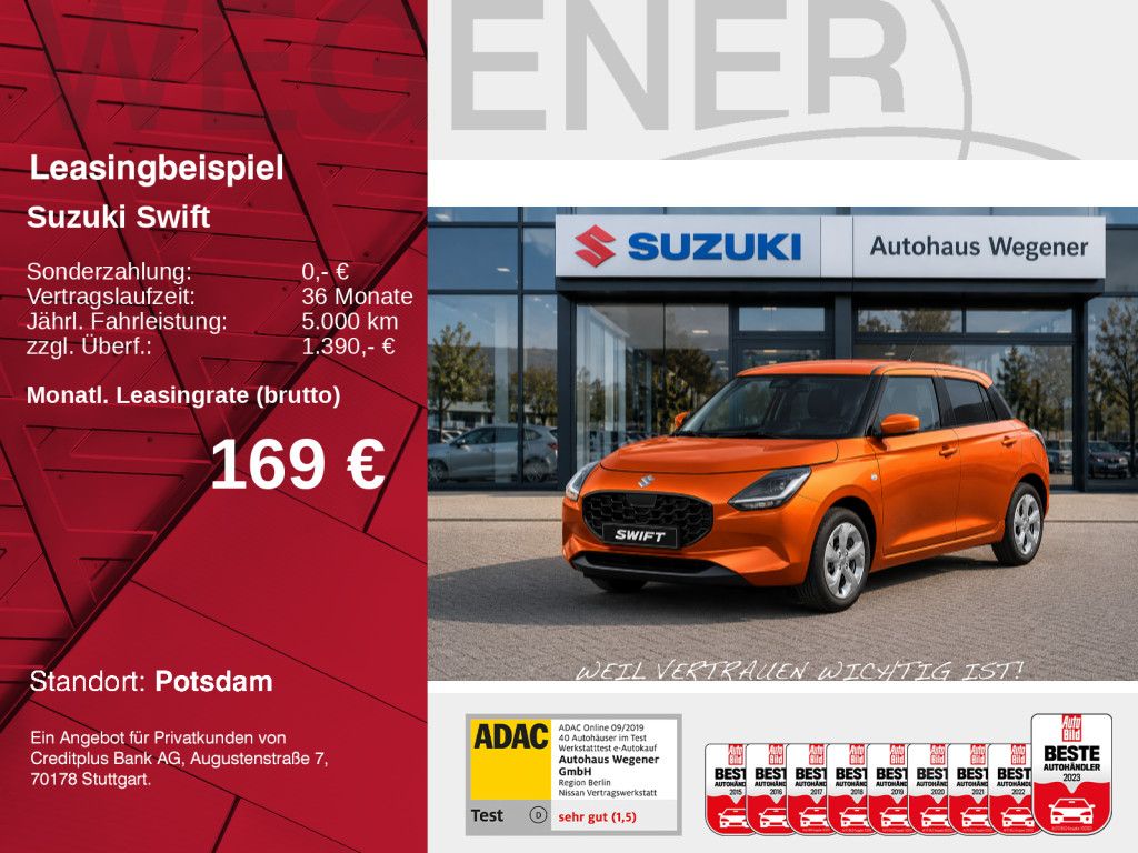 SUZUKI Swift Comfort Hybrid AT - schon ab 169,- € mtl.*