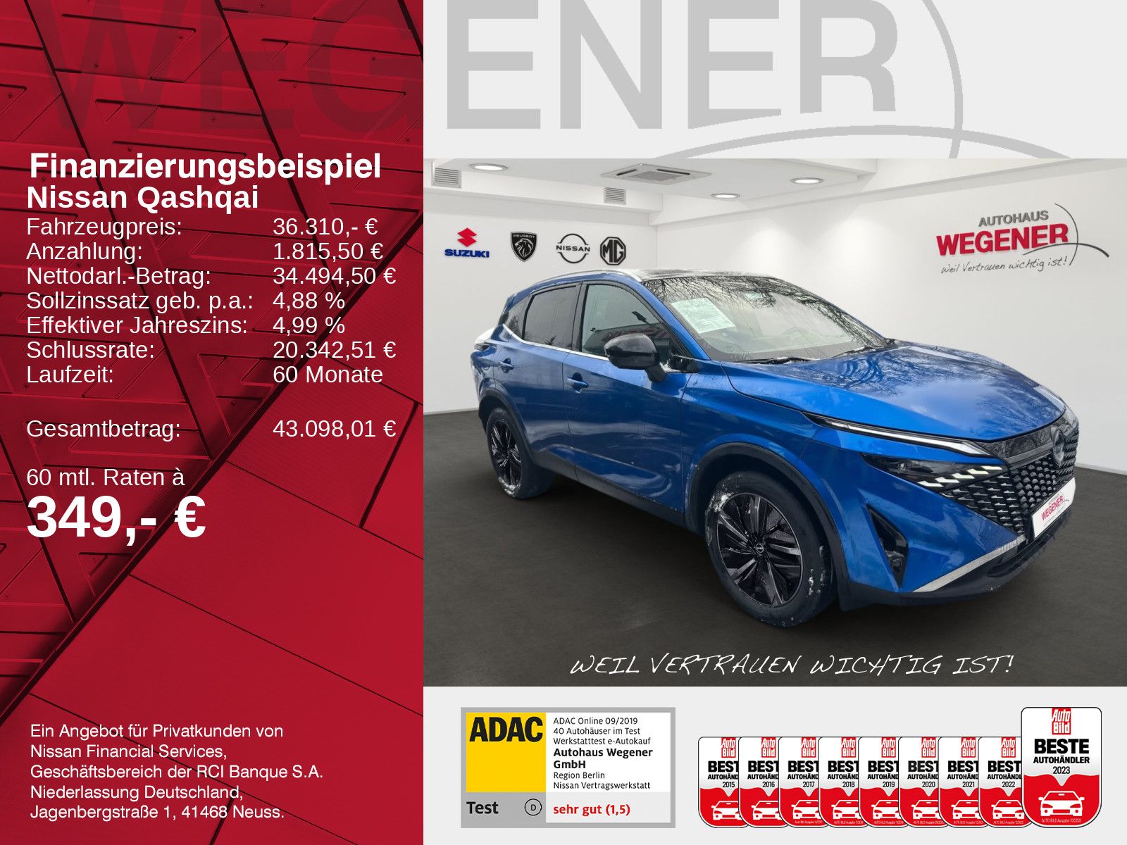 NISSAN Qashqai Tekna 1.3 DIG-T MHEV Leder*Navi*LED