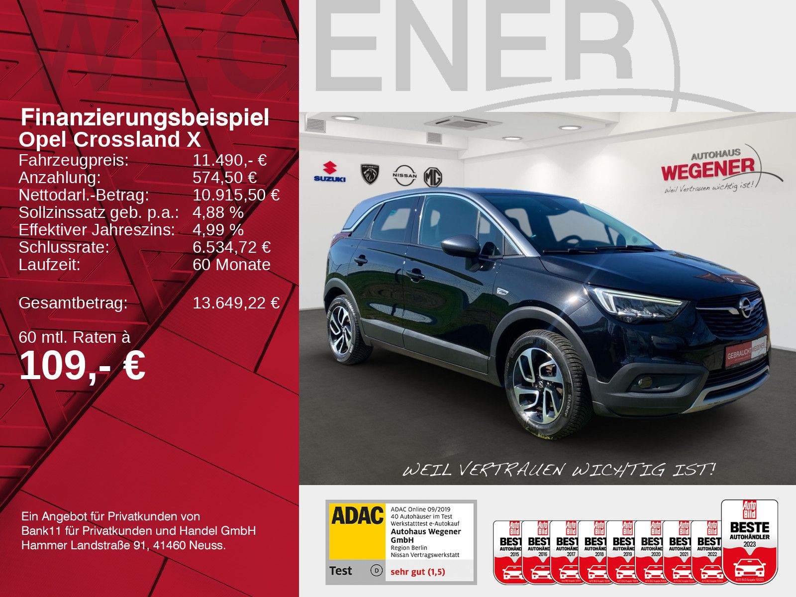 OPEL Crossland X 1.2 Turbo Aut. Bluet.*Klimaaut.*LM16