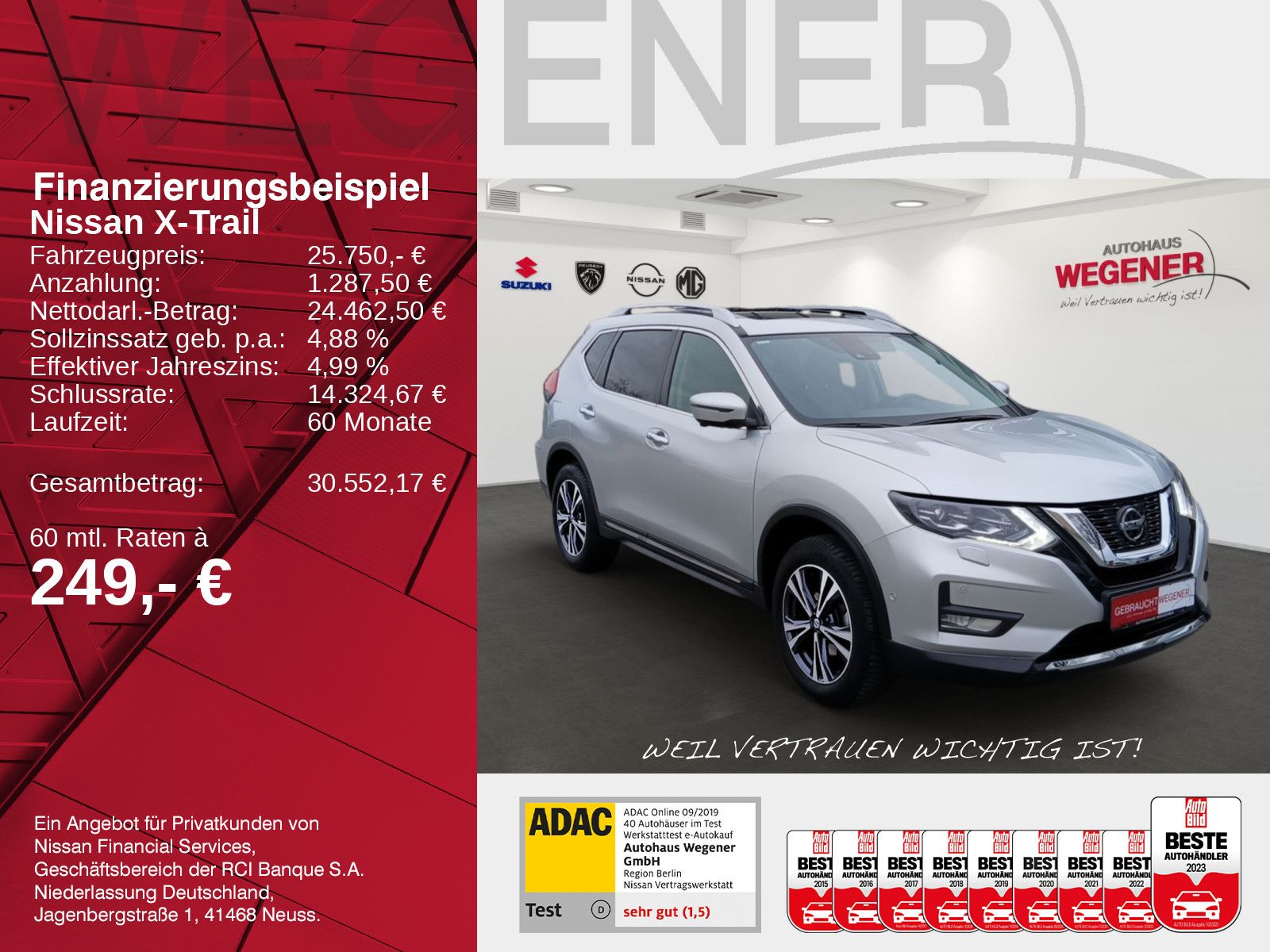 NISSAN X-Trail 1.3 DIG-T DCT Tekna Pano*360°*Navi*BOSE