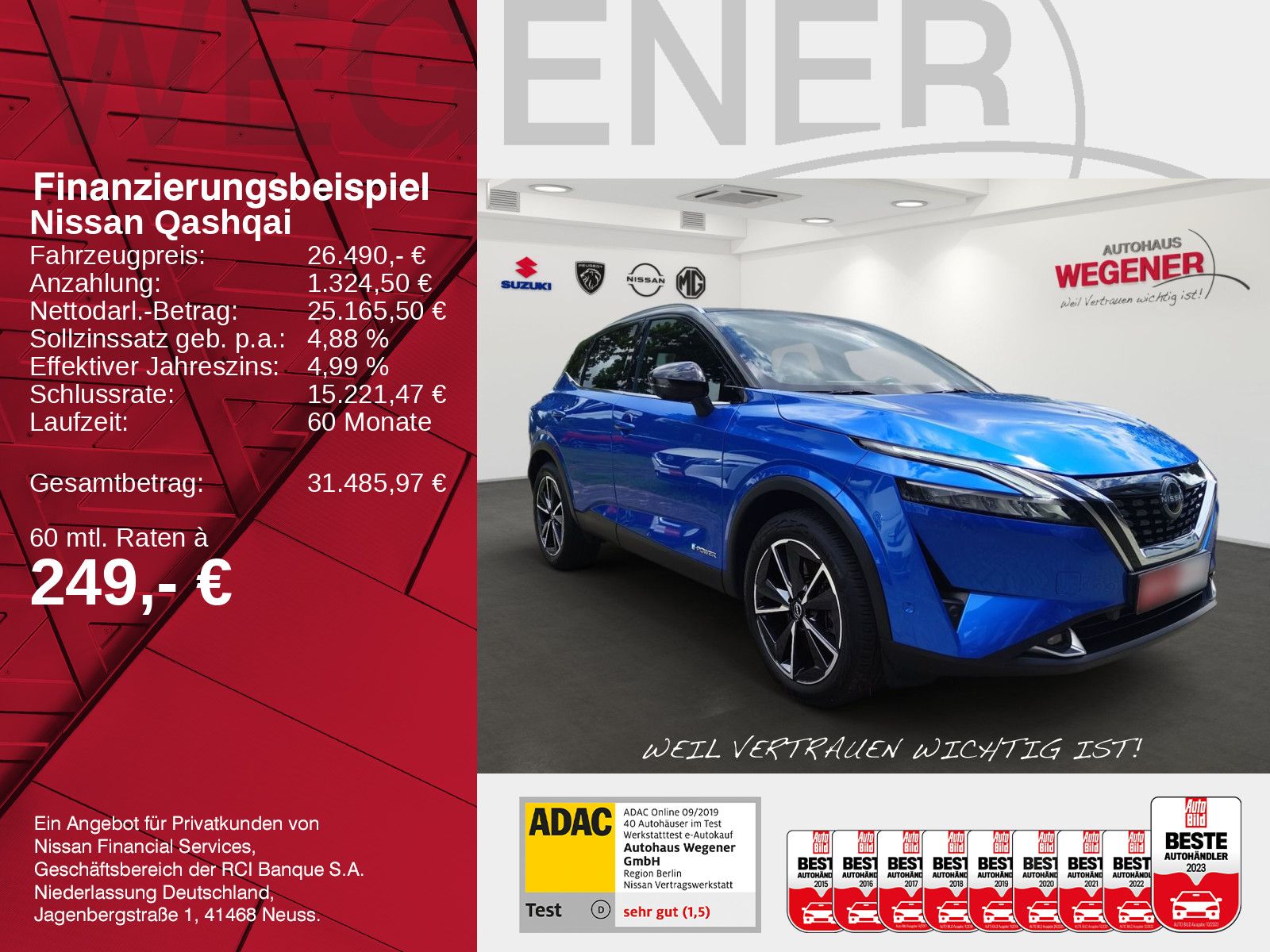 NISSAN Qashqai 1.5 e-Power PANO NAVI 360CAM SHZ HeadUp