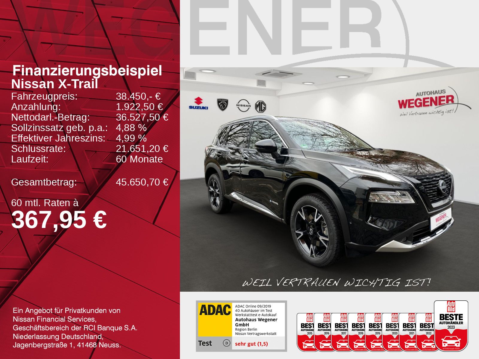 NISSAN X-TRAIL 1.5 VC-T TEKNA+ CARPLAY NAVI KAMERA LED