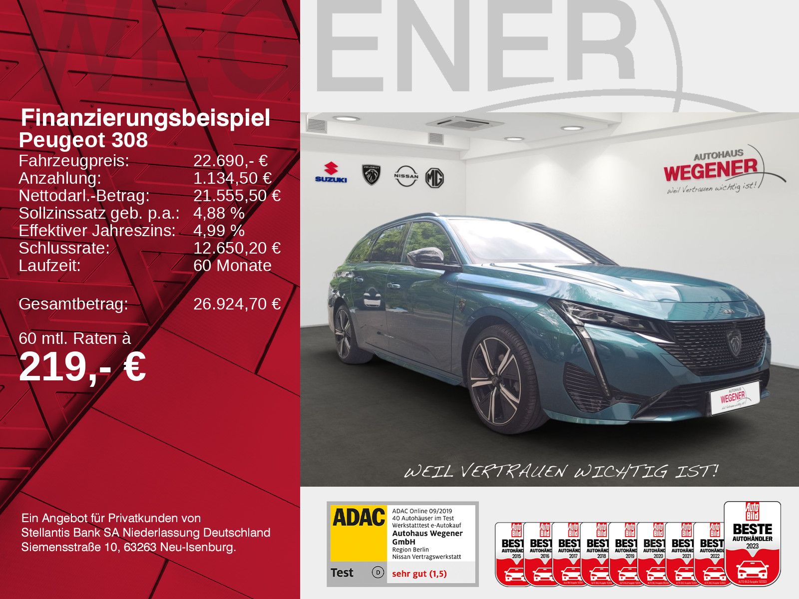PEUGEOT 308 SW GT PureTech 130 EAT8 Massage*Sound*Navi