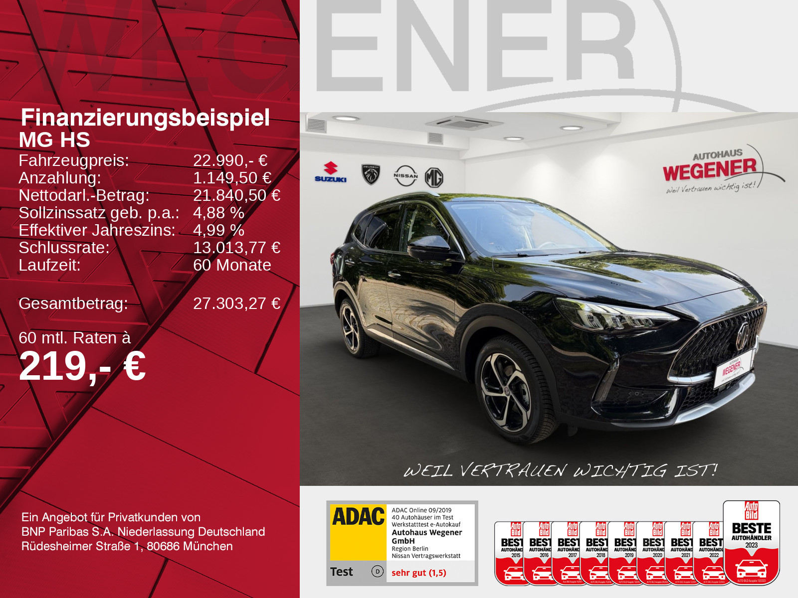 MG HS 1.5TGDI LUXURY Automatik*PANO*CarPlay*360°CAM