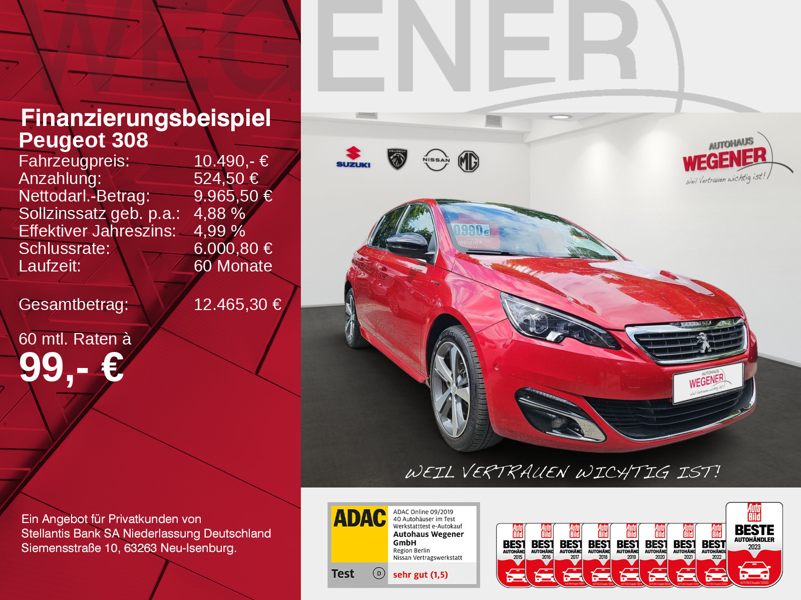 Peugeot 308 1.3 GT Line Pano*Massage*Navi*Totwinkel*PDC