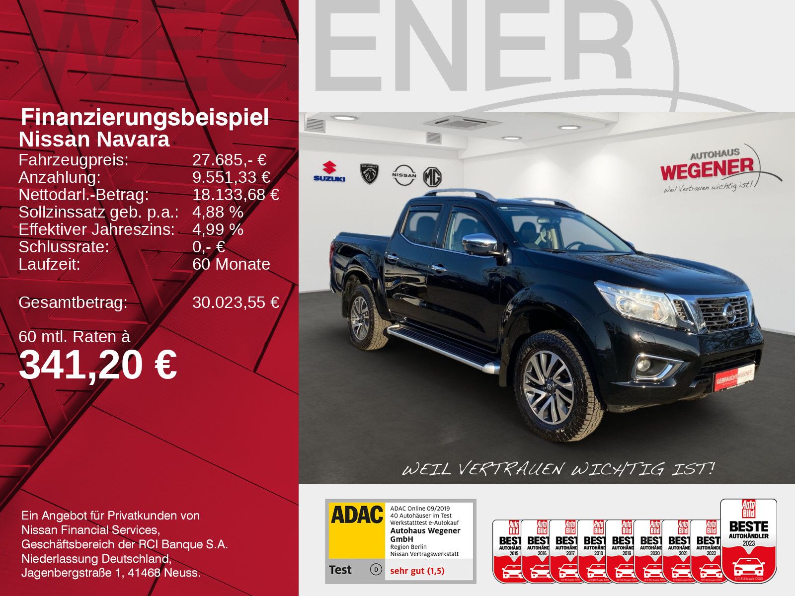 NISSAN NAVARA Tekna AT dCi 2.3 4x4- AHK, KEYLESS,CAM