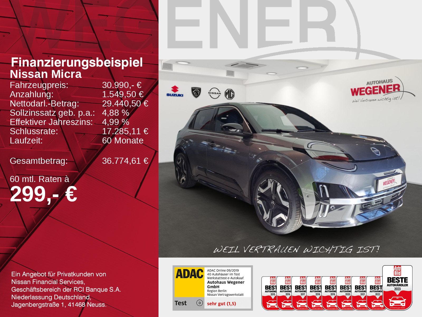 Nissan MICRA 52 kWh EVOLVE