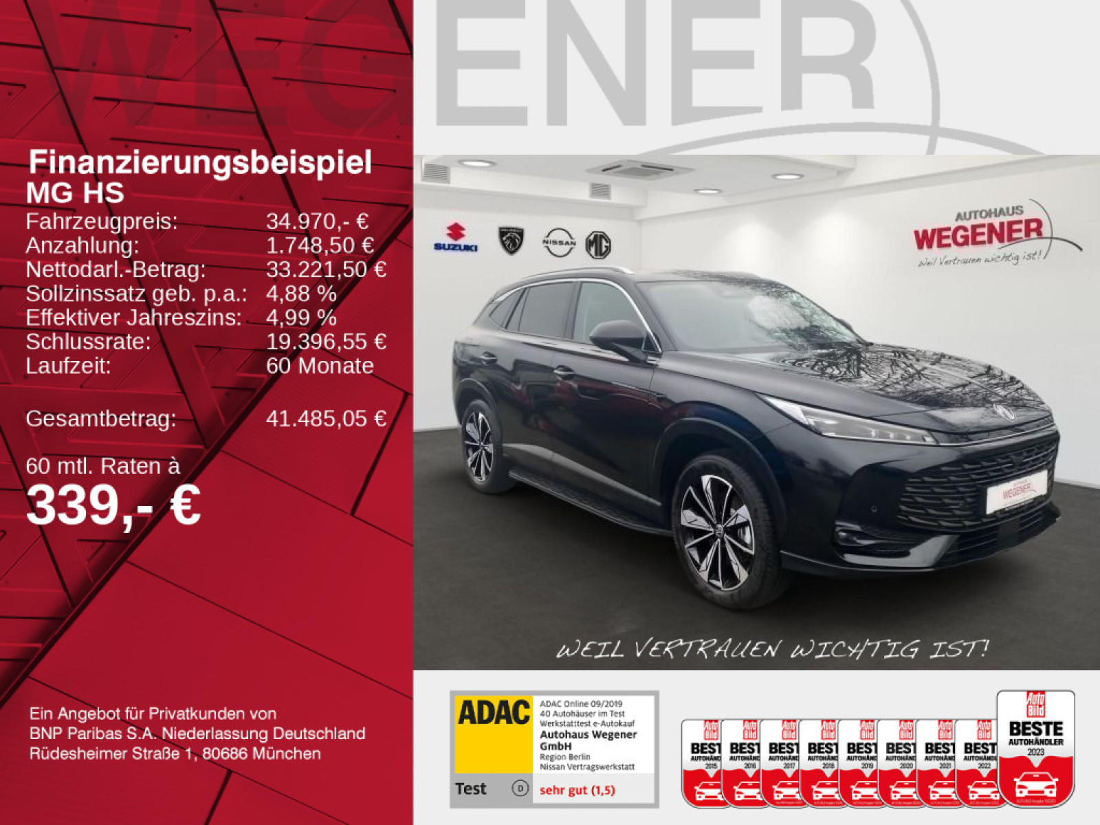 MG HS PHEV Luxury Standheizung|LED|360|CarPlay|ACC