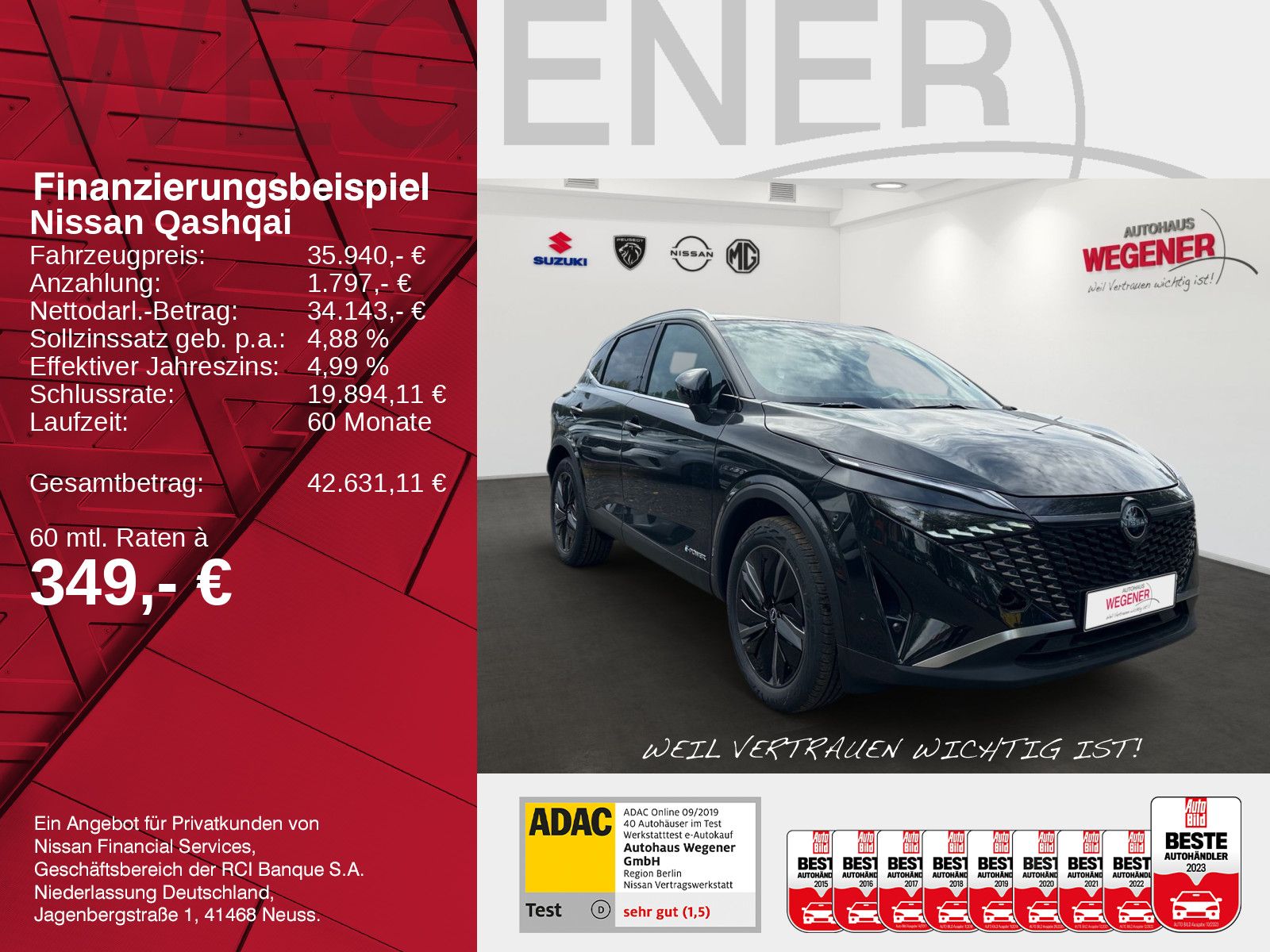 NISSAN QASHQAI TEKNA 1.5 VC-T e-POWER NAVI WINTER 360°