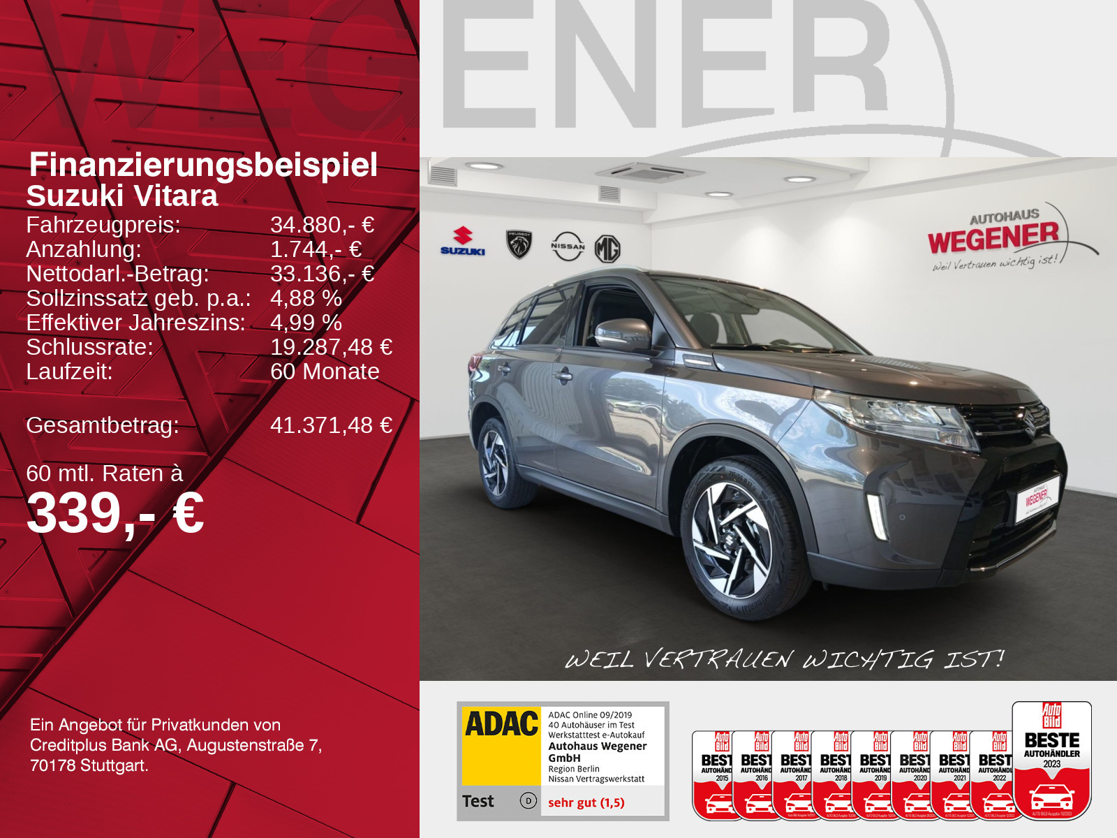 Suzuki VITARA 1,4 COMFORT+ 6AT