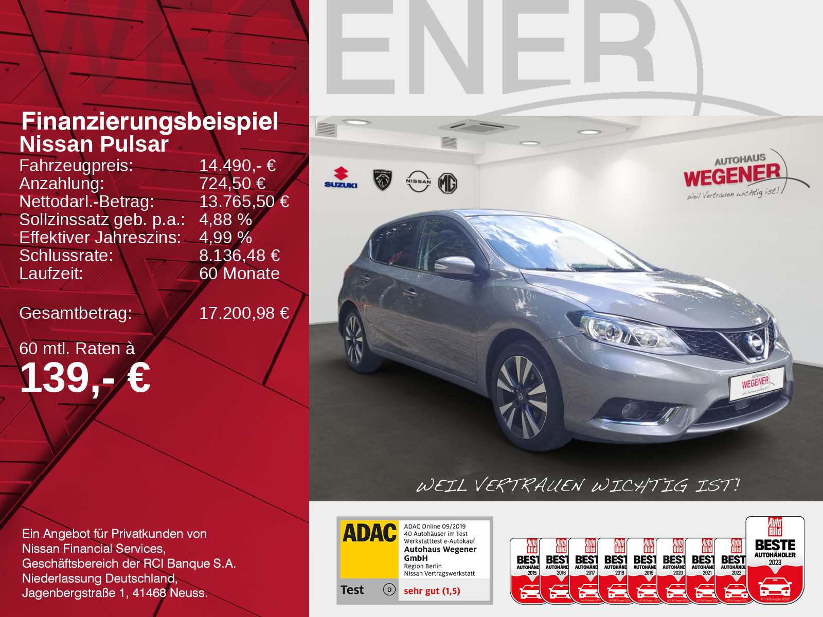 Nissan Pulsar Tekna 1.2 AT -  360CAM SHZ NAVI LEDER AHK