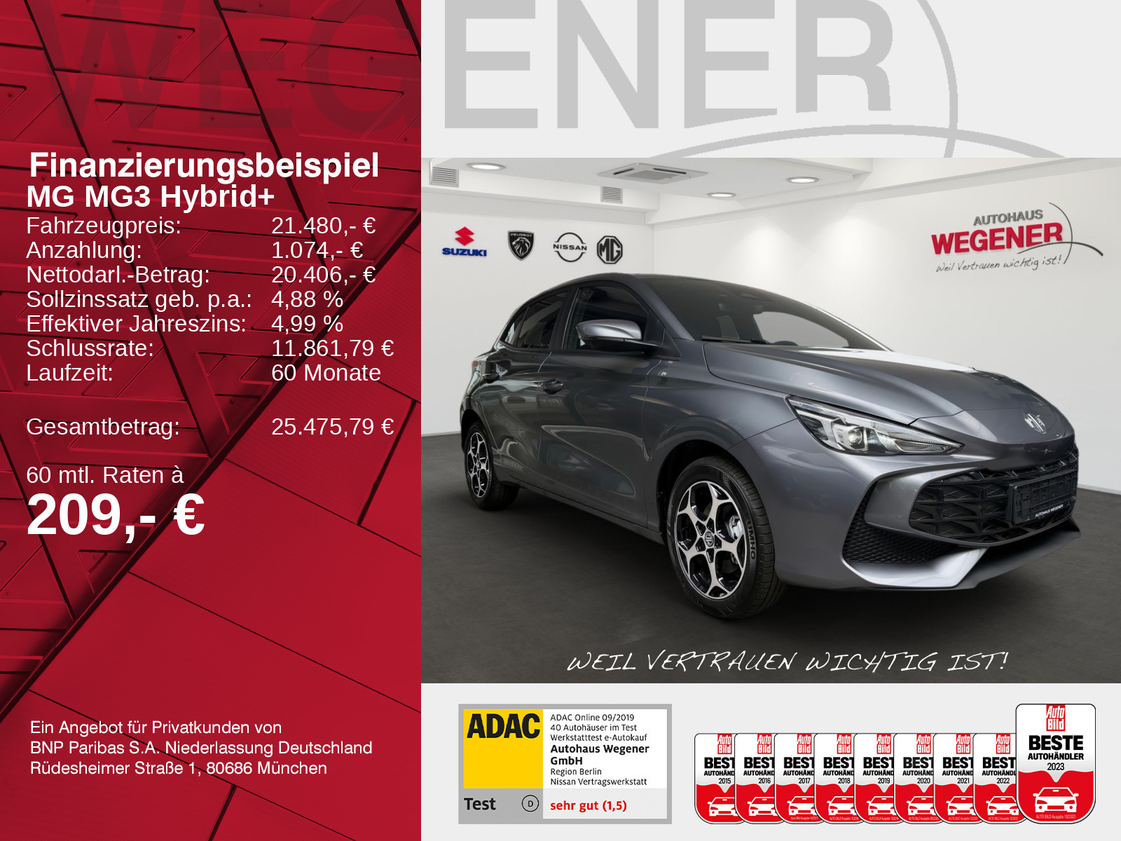 MG MG MG3 Hybrid+ Luxury MY25.5