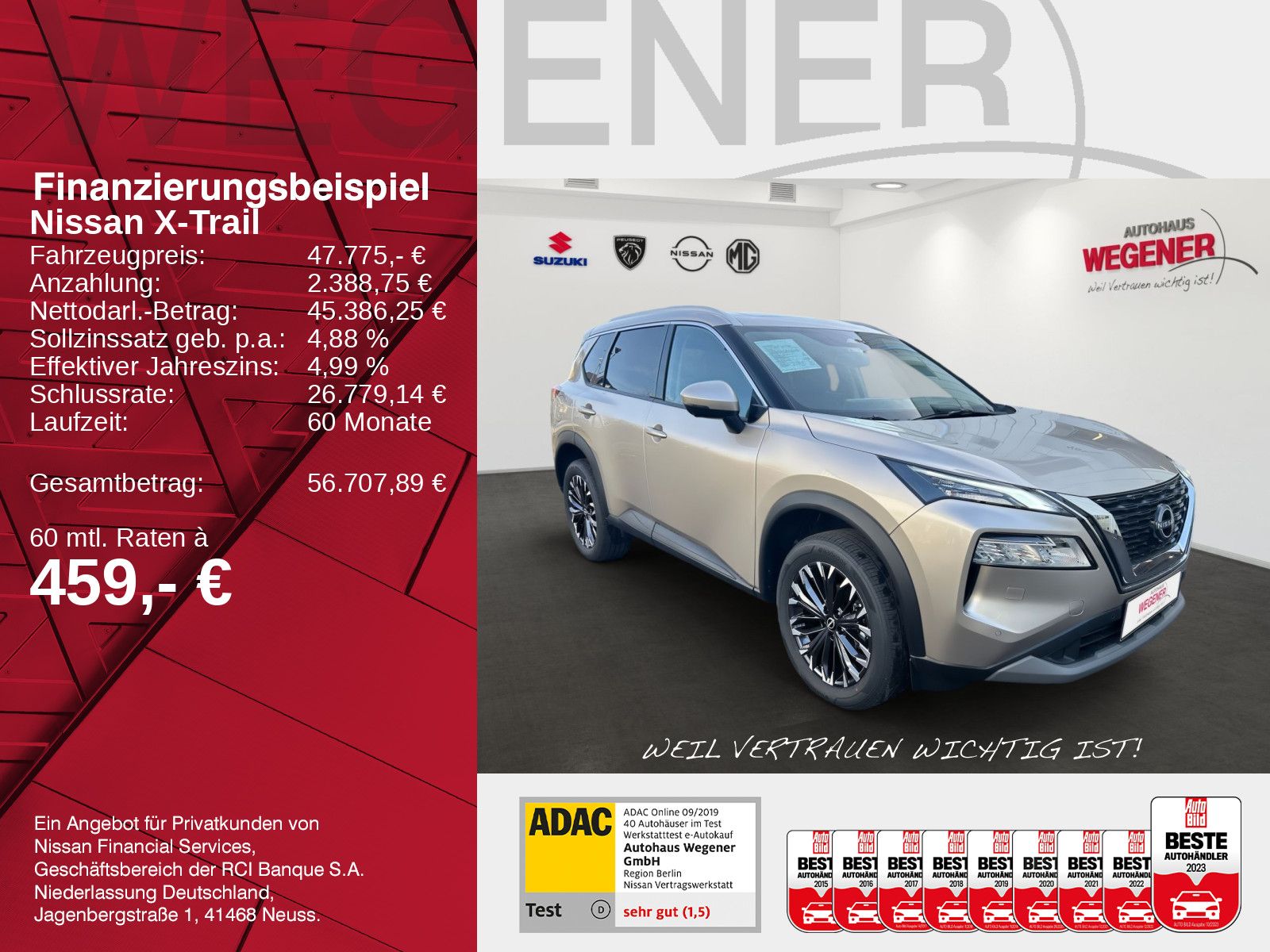 NISSAN X-TRAIL 1.5 VC-T MHEV N-Connecta