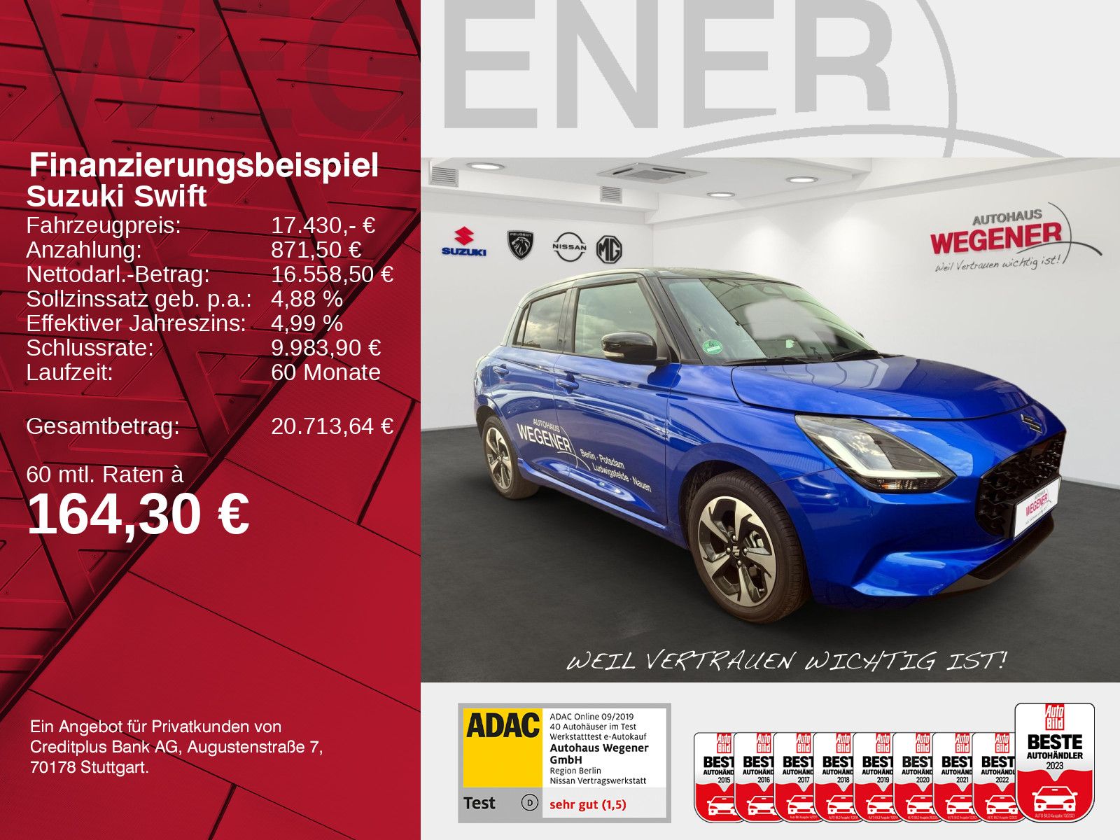 SUZUKI SWIFT COMFORT+ HYBRID Keyless*LED*Totwinkel*PDC