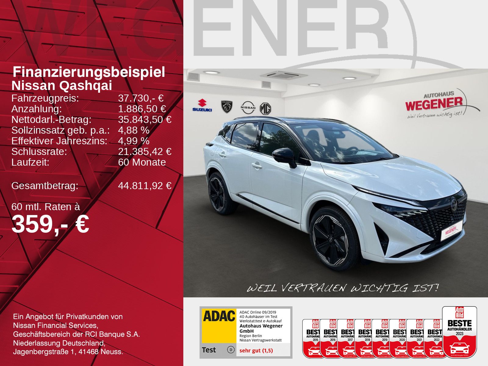 NISSAN Qashqai -Design 1.3 DIG-T MHEV 1Winter Navi 360°