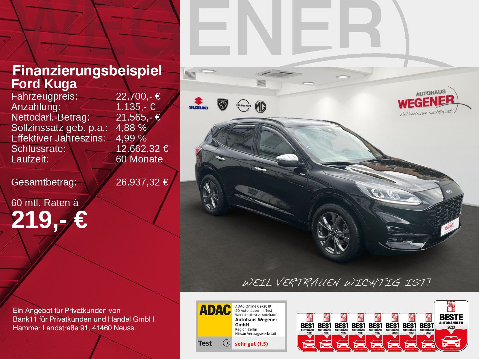 FORD KUGA ST-LINE  Plug-in-Hybrid 2.5 KAM NAVI WINTER