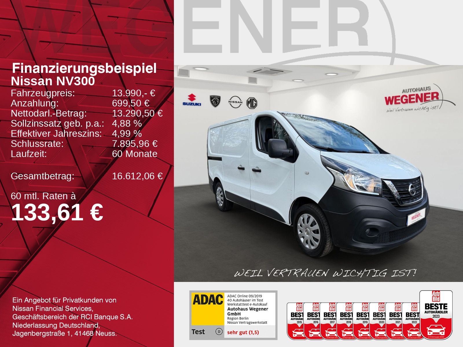 NISSAN NV300 Kasten L1H1 2,7t MT COM