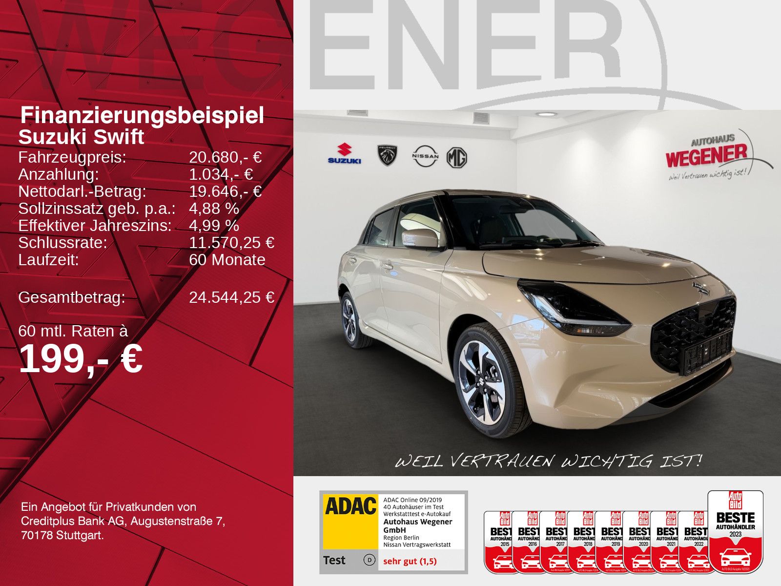 SUZUKI SWIFT COMFORT+ CVT HYBRID (61kW)