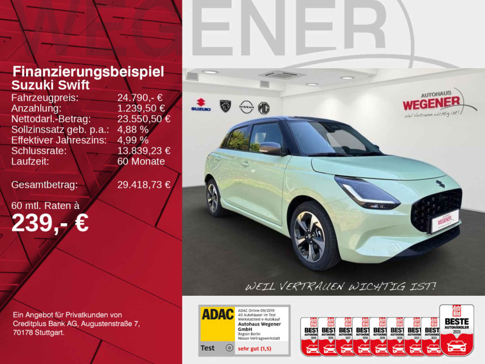 Suzuki SWIFT COMFORT+ CVT HYBRID (61kW)