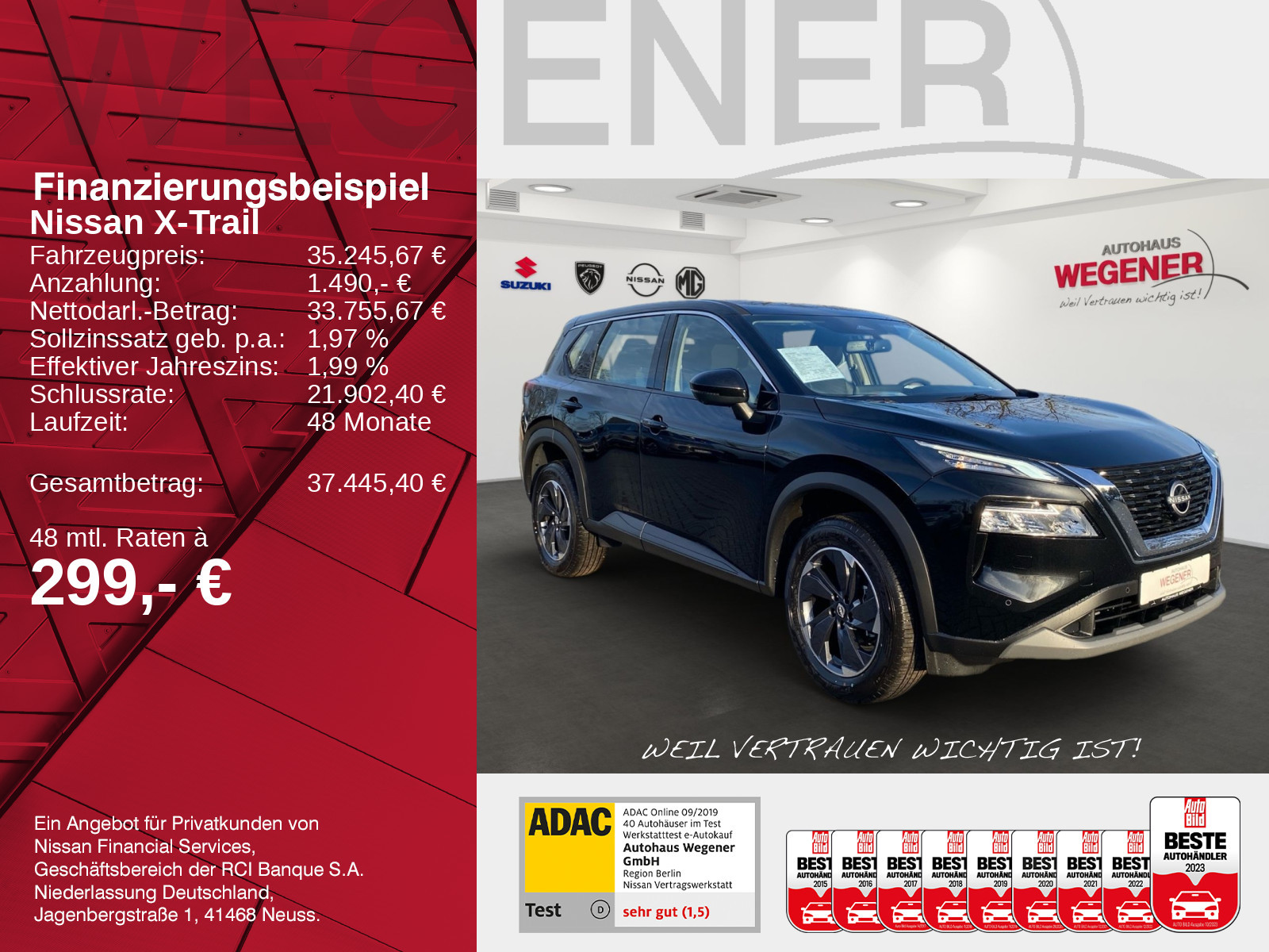 Nissan X-Trail Acenta 1.5 AT - MHEV CarPlay NAVI FAMILIY