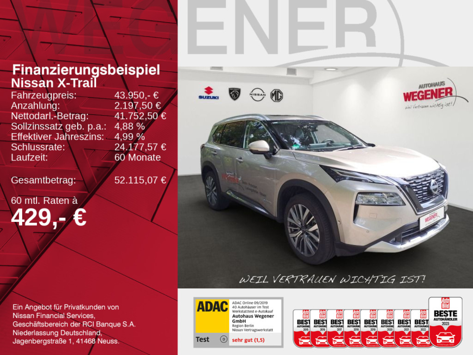 Nissan X-TRAIL 1.5 VC-T e-POWER 204 PS