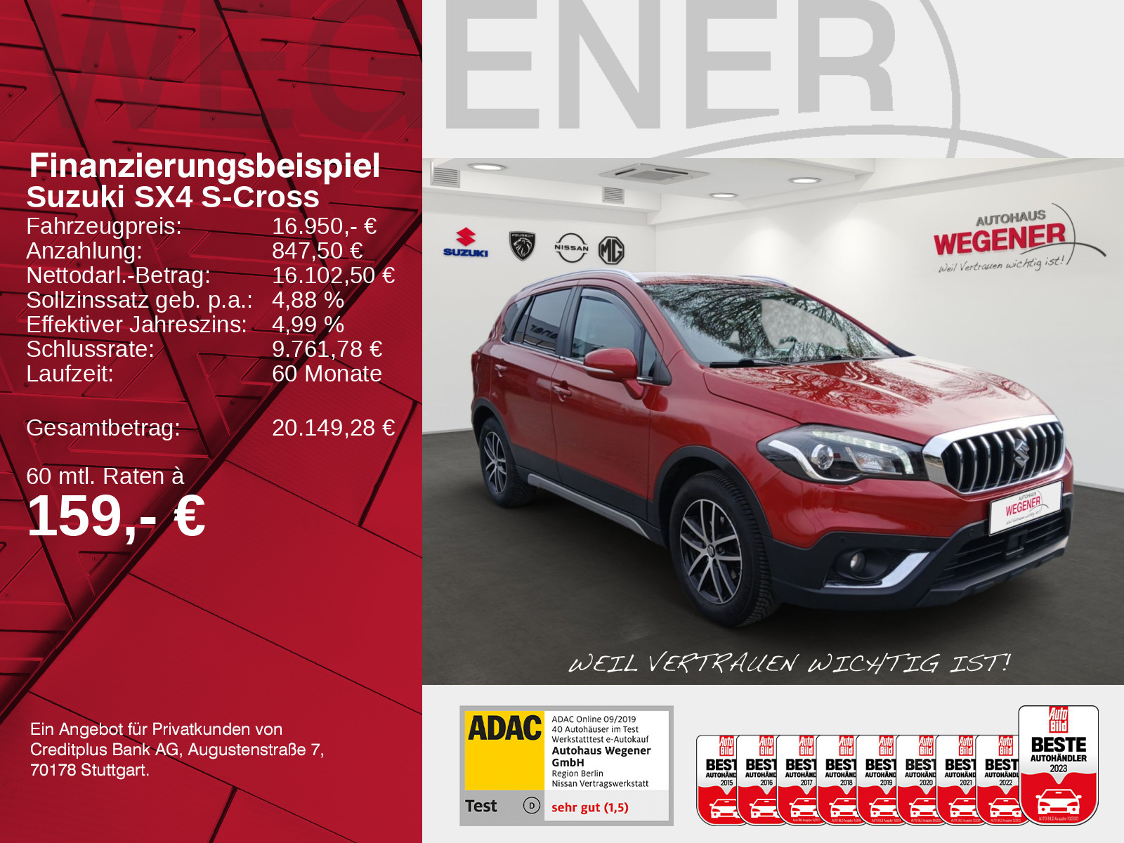 Suzuki SX4 S-Cross 1.4 A/T AllGrip Comfort+ GRA*DAB+*CD