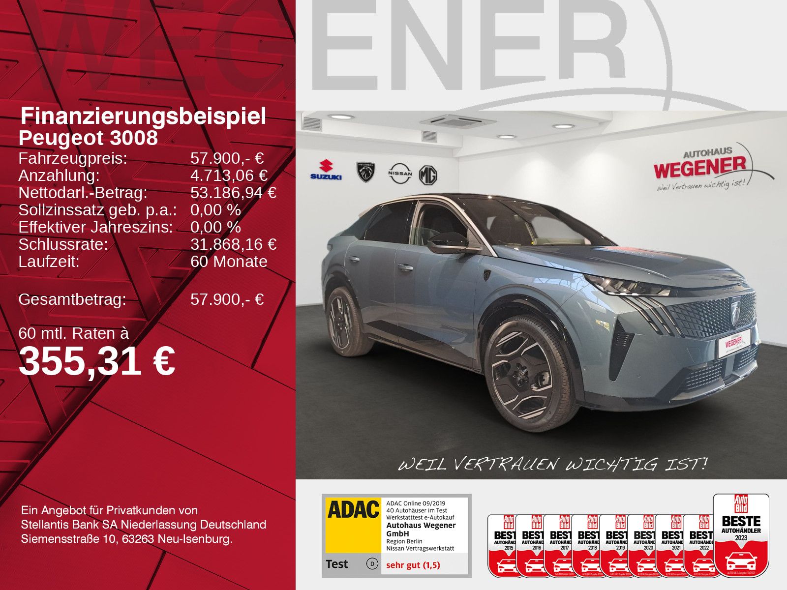 PEUGEOT 3008 E GT 230 Long Range *Kamera*SHZ*CarPlay*