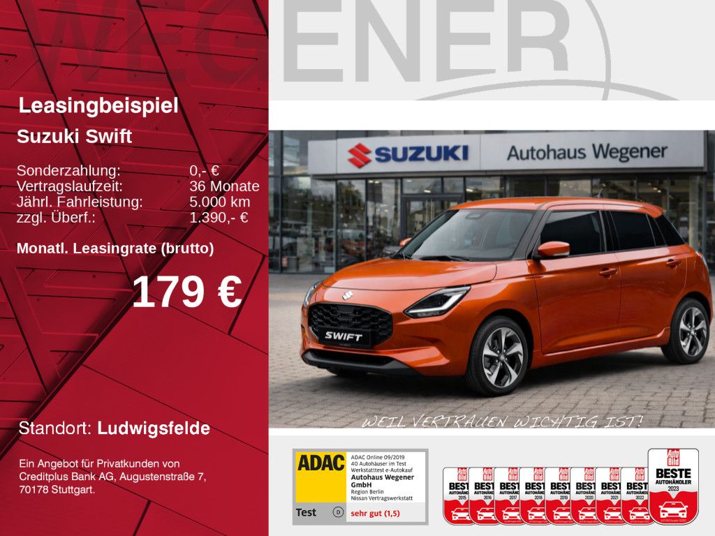 SUZUKI Swift Comfort+ Hybrid AT - schon ab 179,-€ mtl.*