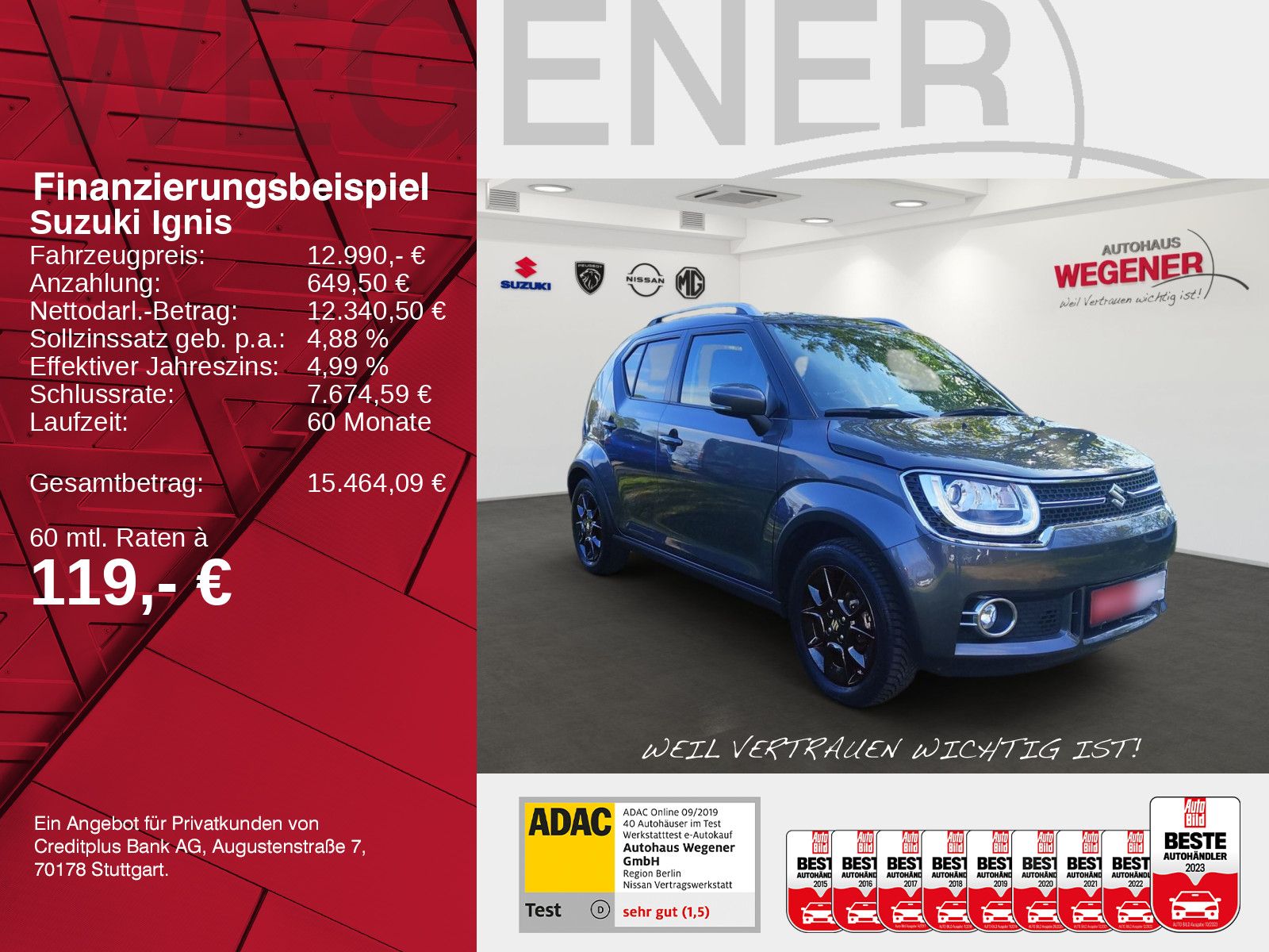 SUZUKI Ignis Comfort+ 1.2 MT Klima Navi*CAM*SHZ*Audio+