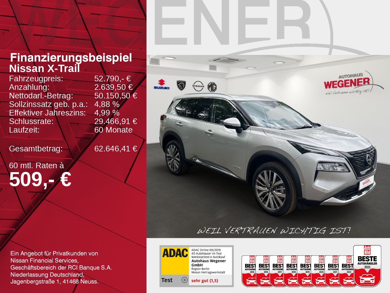 Nissan X-TRAIL Tekna 1.5 VC-T e-POWER Winter 360  Navi