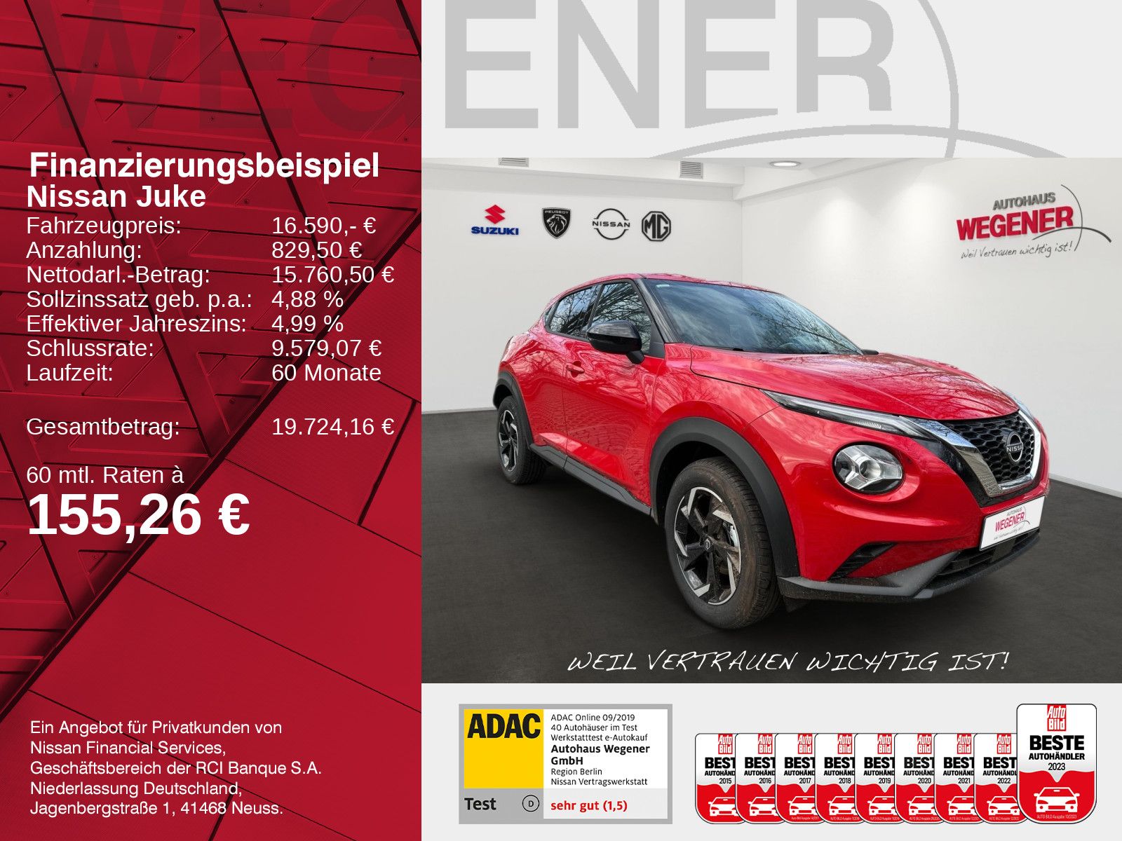 NISSAN JUKE N-STYLE 1.0 DIG-T 114PS 6MT 17"LM Bes. DESI