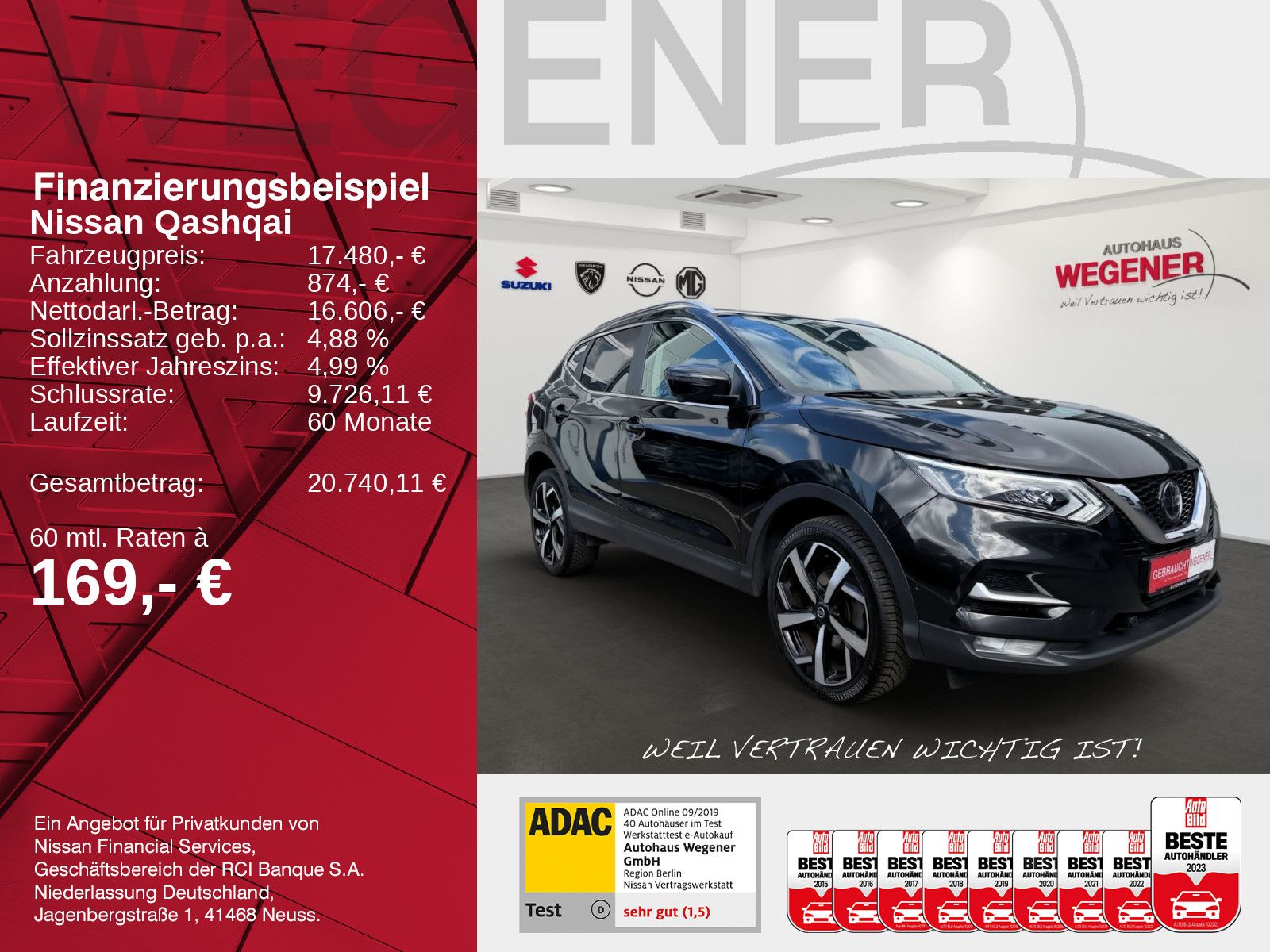 NISSAN Qashqai 1.3 Tekna MT 360°*LED*Teilleder*DAB*GRA