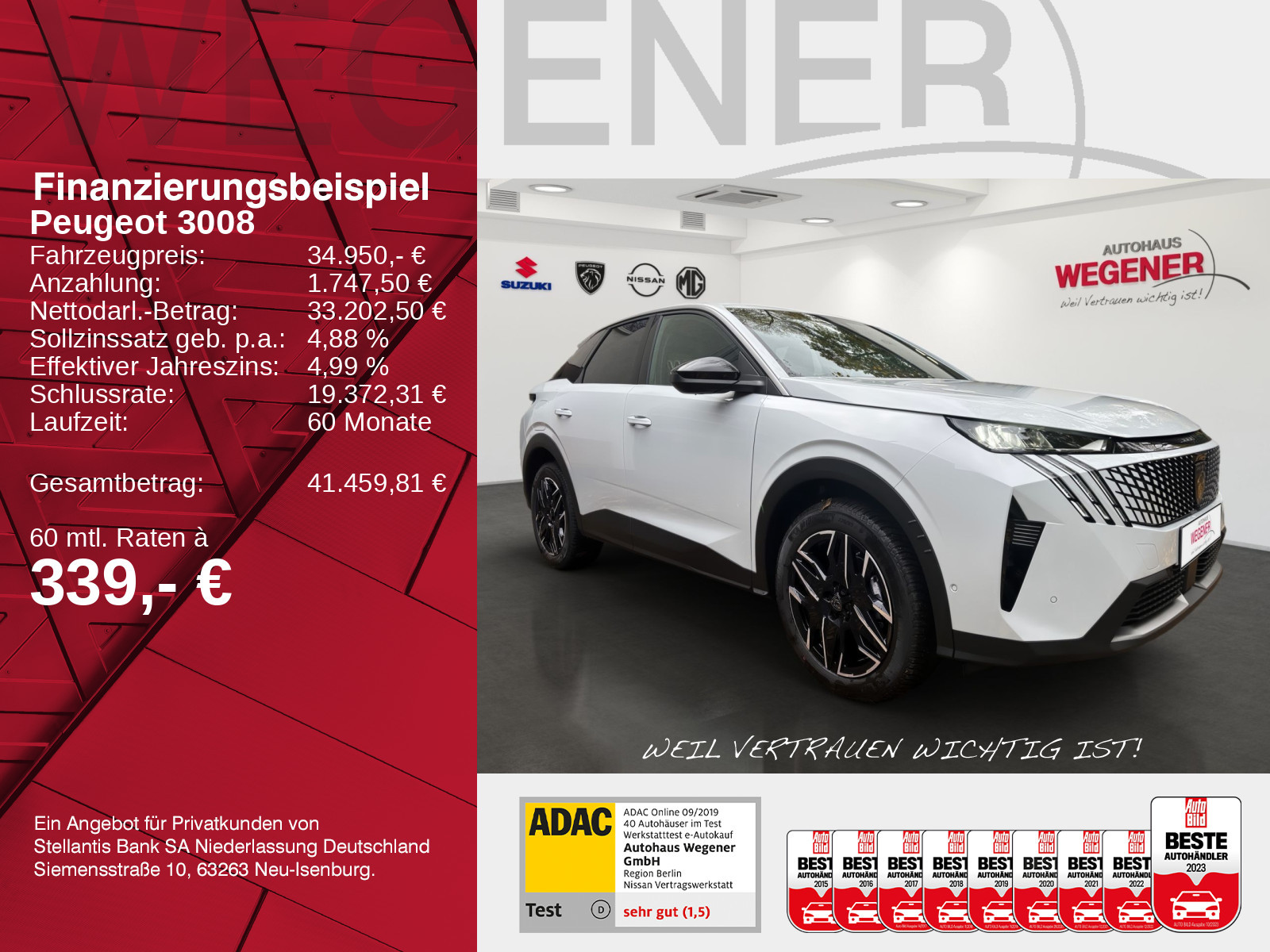 Peugeot 3008 Allure Business HYBRID 145 e-DSC6 *SHZ*Kamera*