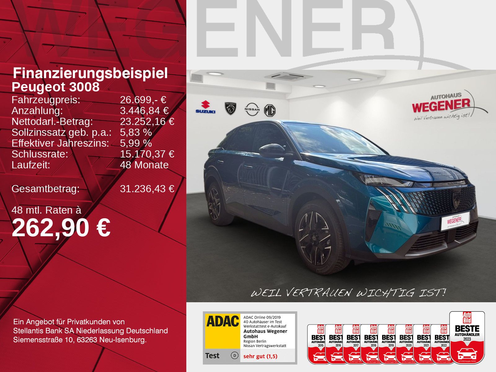PEUGEOT 3008 Allure Hybrid 145 e-DSC6 *Kamera*21"Curved*