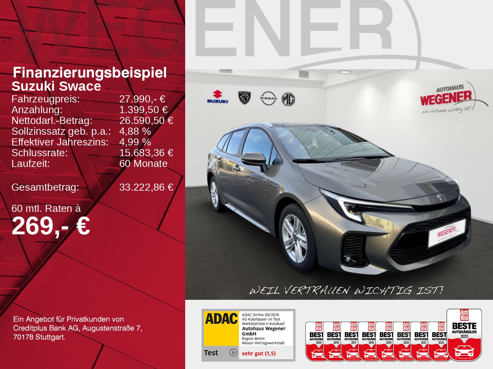 SUZUKI SWACE Comfort+ CVT Hybrid LED NAVI KAMERA SHZ