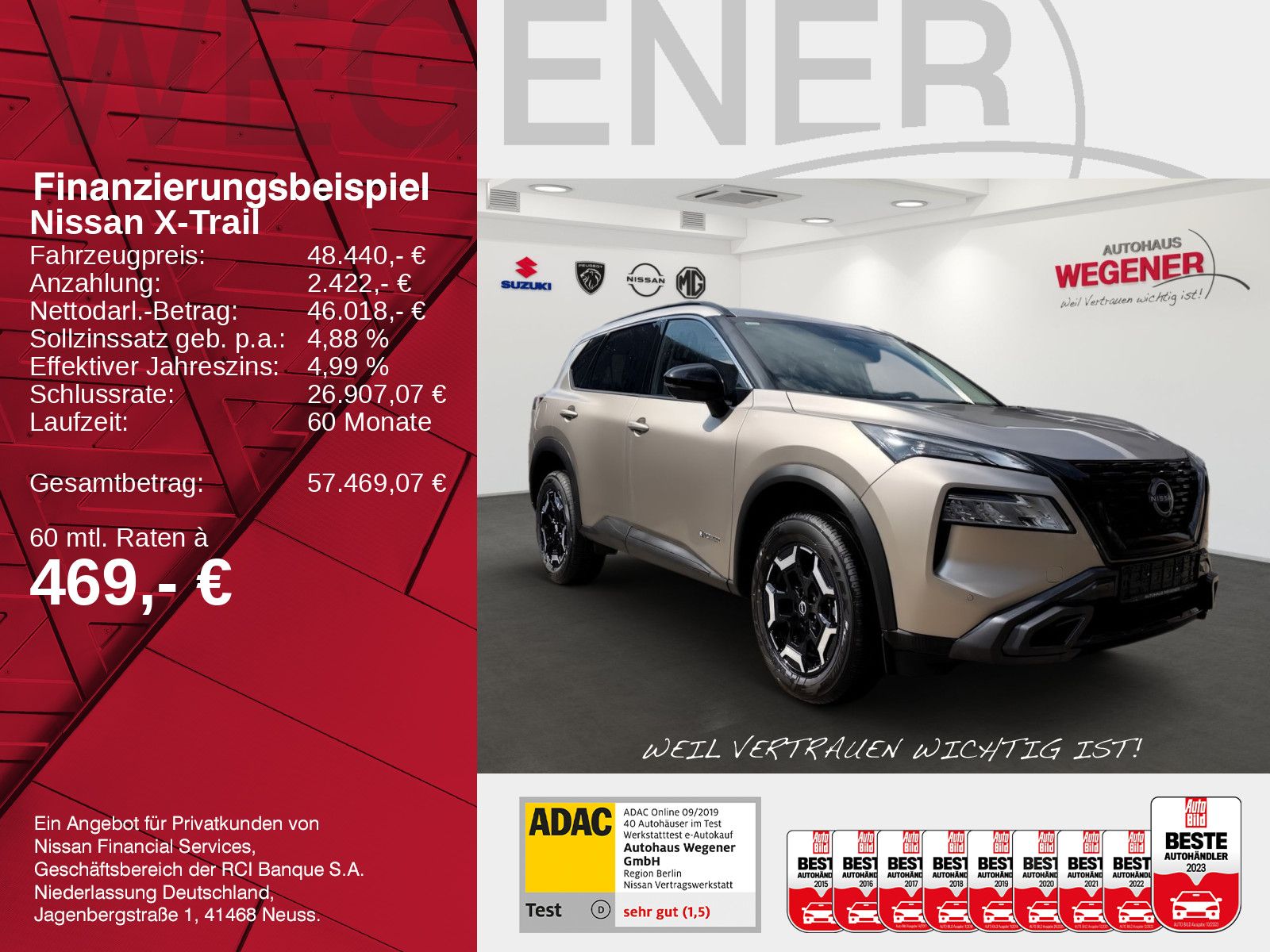 Nissan X-TRAIL 1.5 VC-T e-POWER 204 P